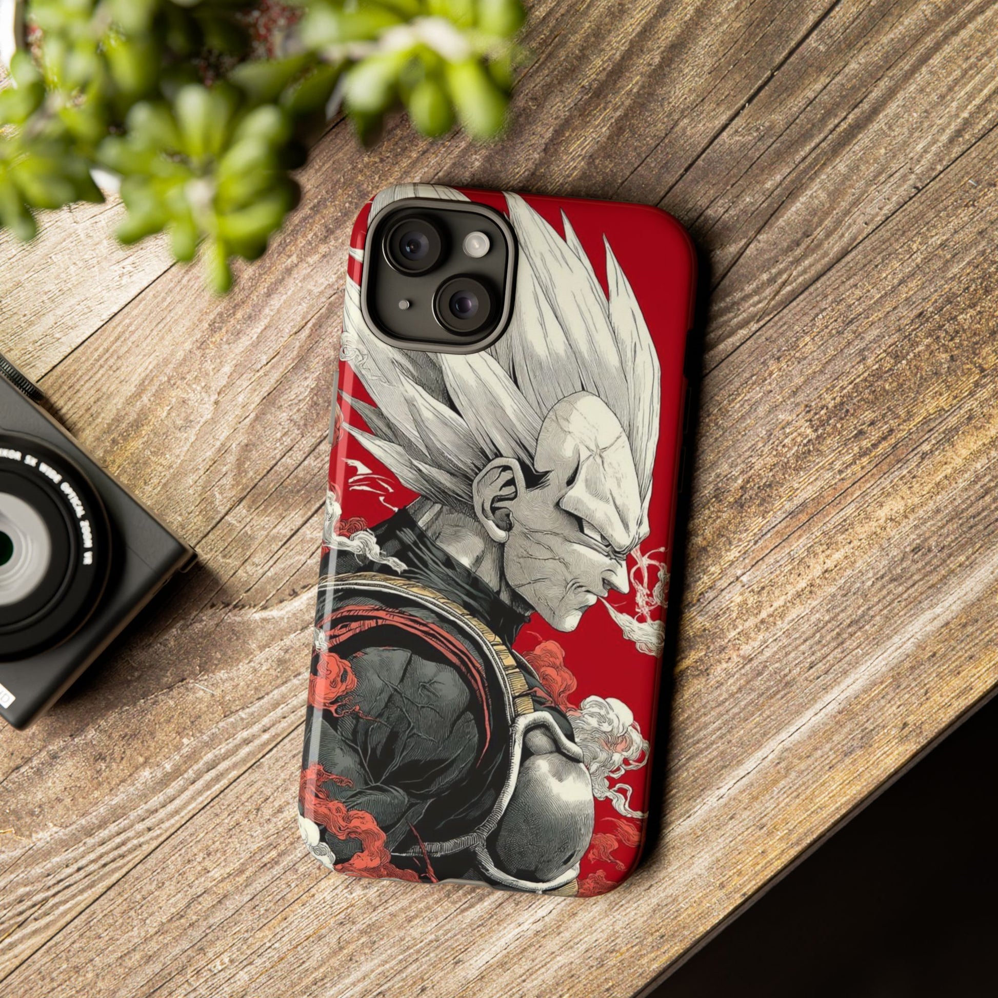 Dragon Ball Z Vegeta Anime Tough Cases for iPhones, Samsung, and Pixel