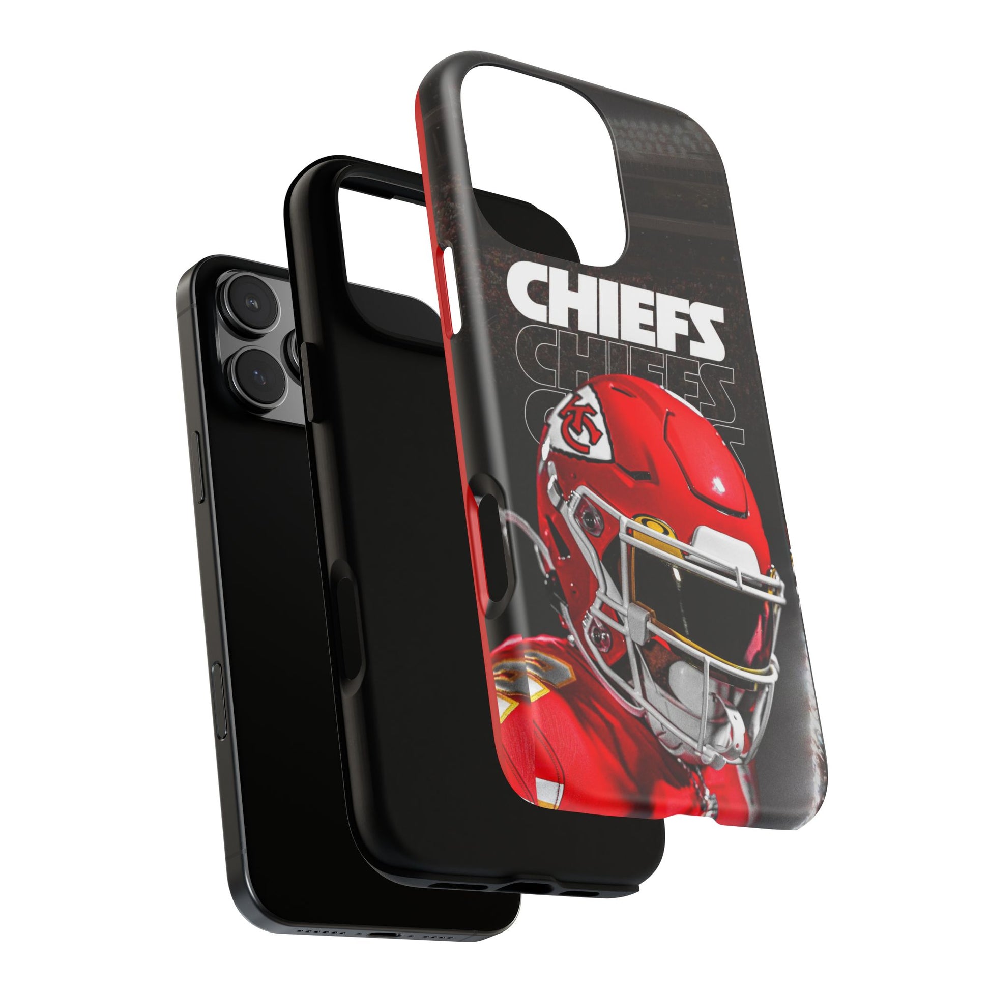 Kansas City Chiefs Football Helmet Logo Tough Cases for iPhones, Samsung, and Pixel