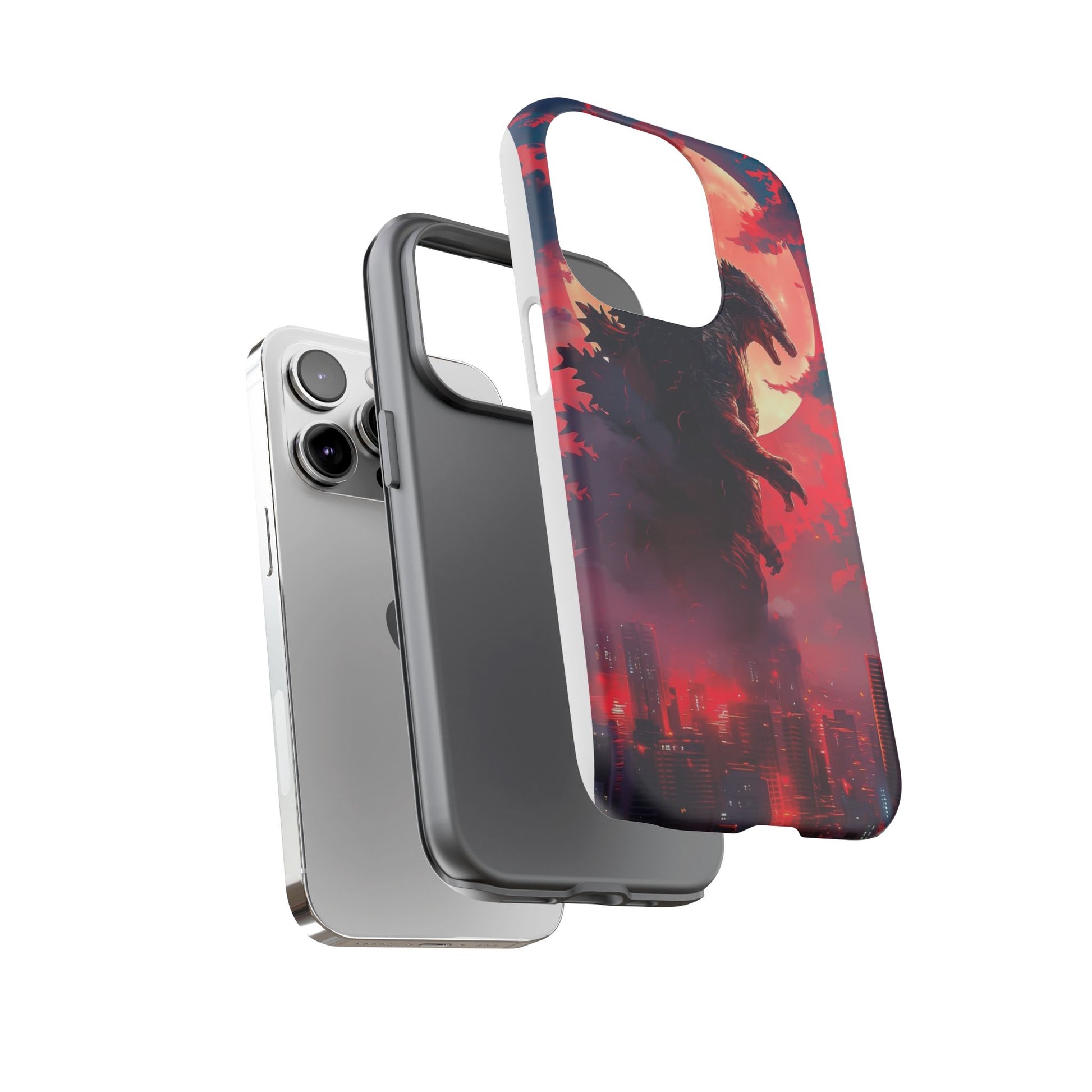 King of Monsters Godzilla Tough Phone Cases for iPhones, Samsung, and Pixel