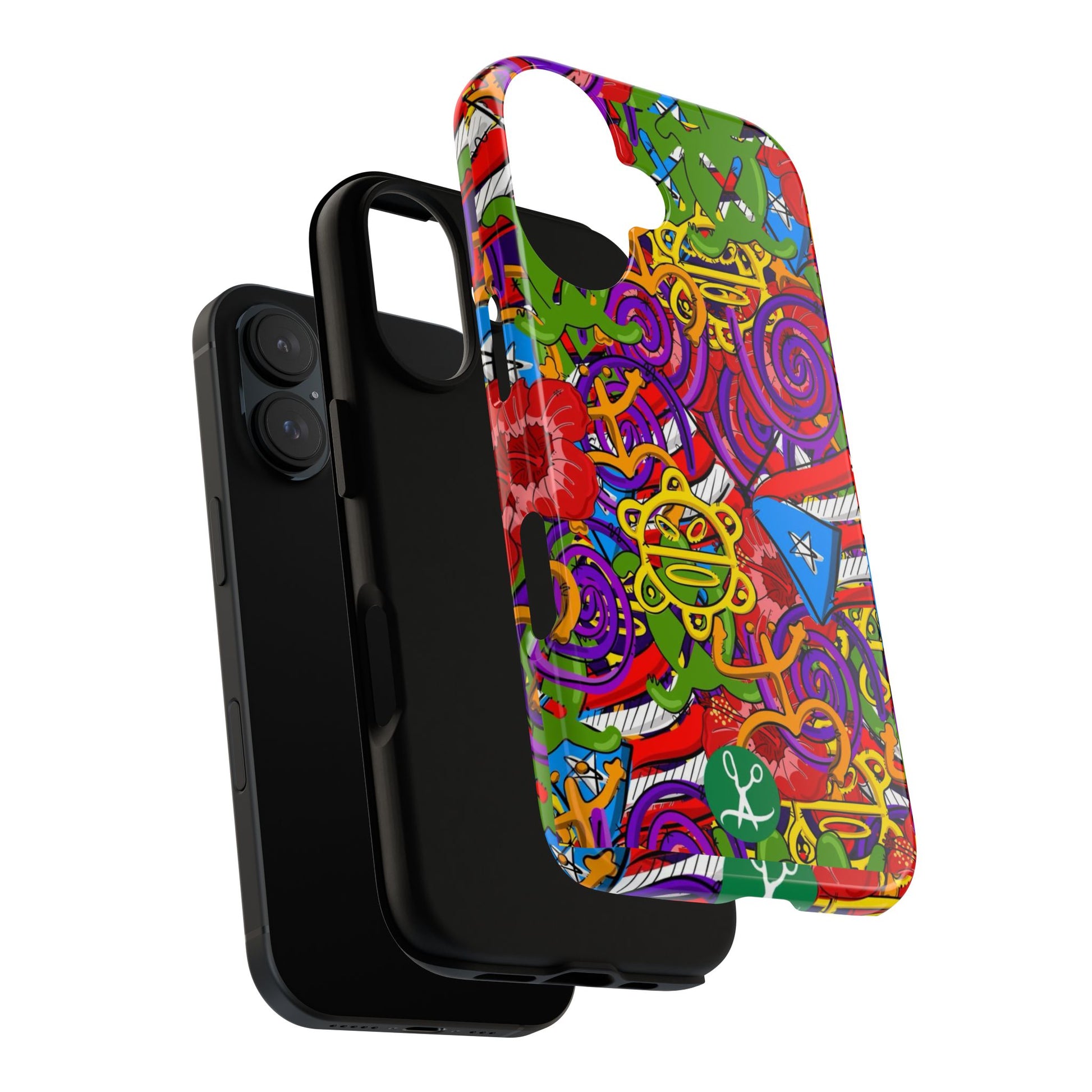 Puerto Rico Taino Tribal Art Tough Cases for iPhones, Samsung, and Pixel