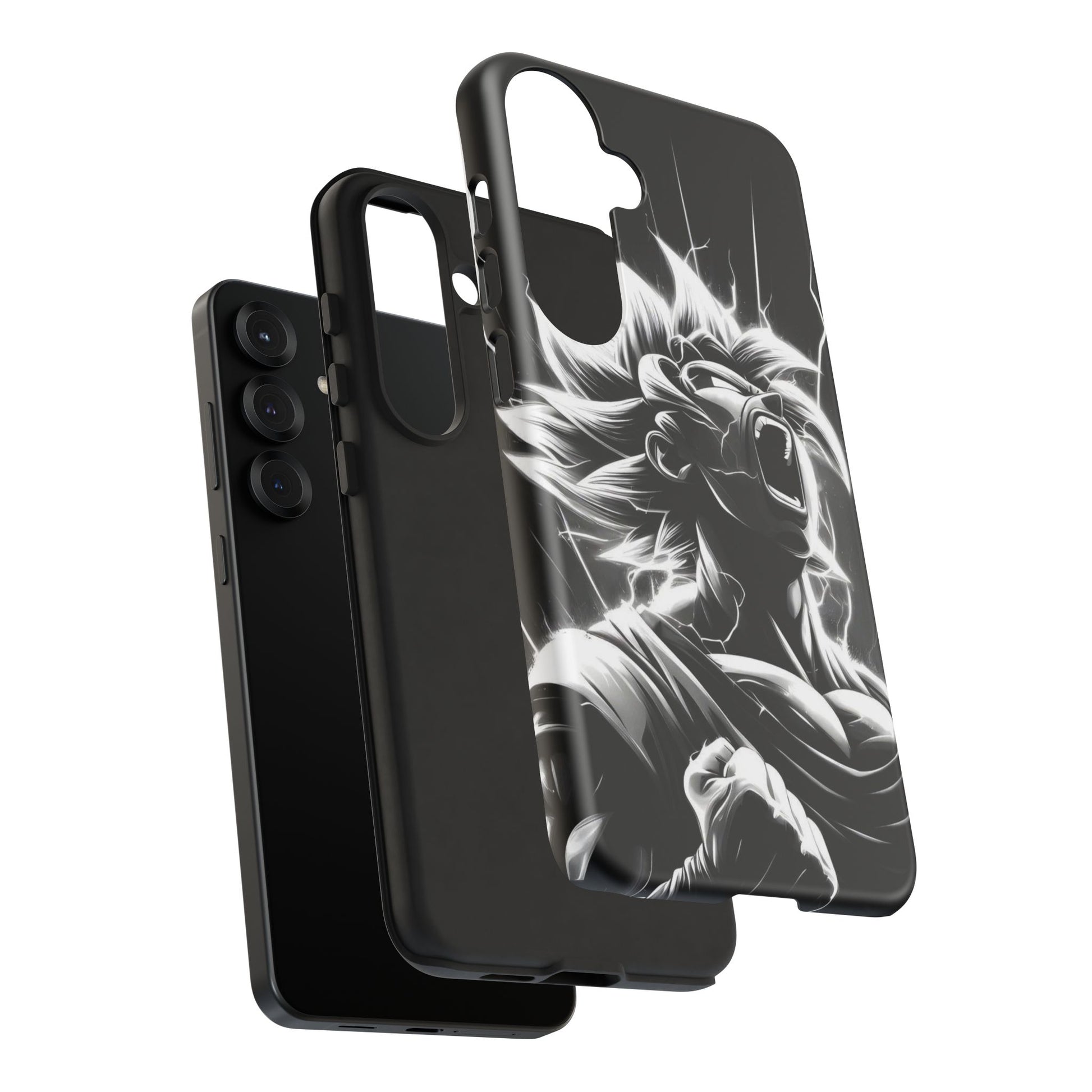 Anime Saiyan Rage Dragon ball Z Tough Cases for iPhones, Samsung, and Pixel