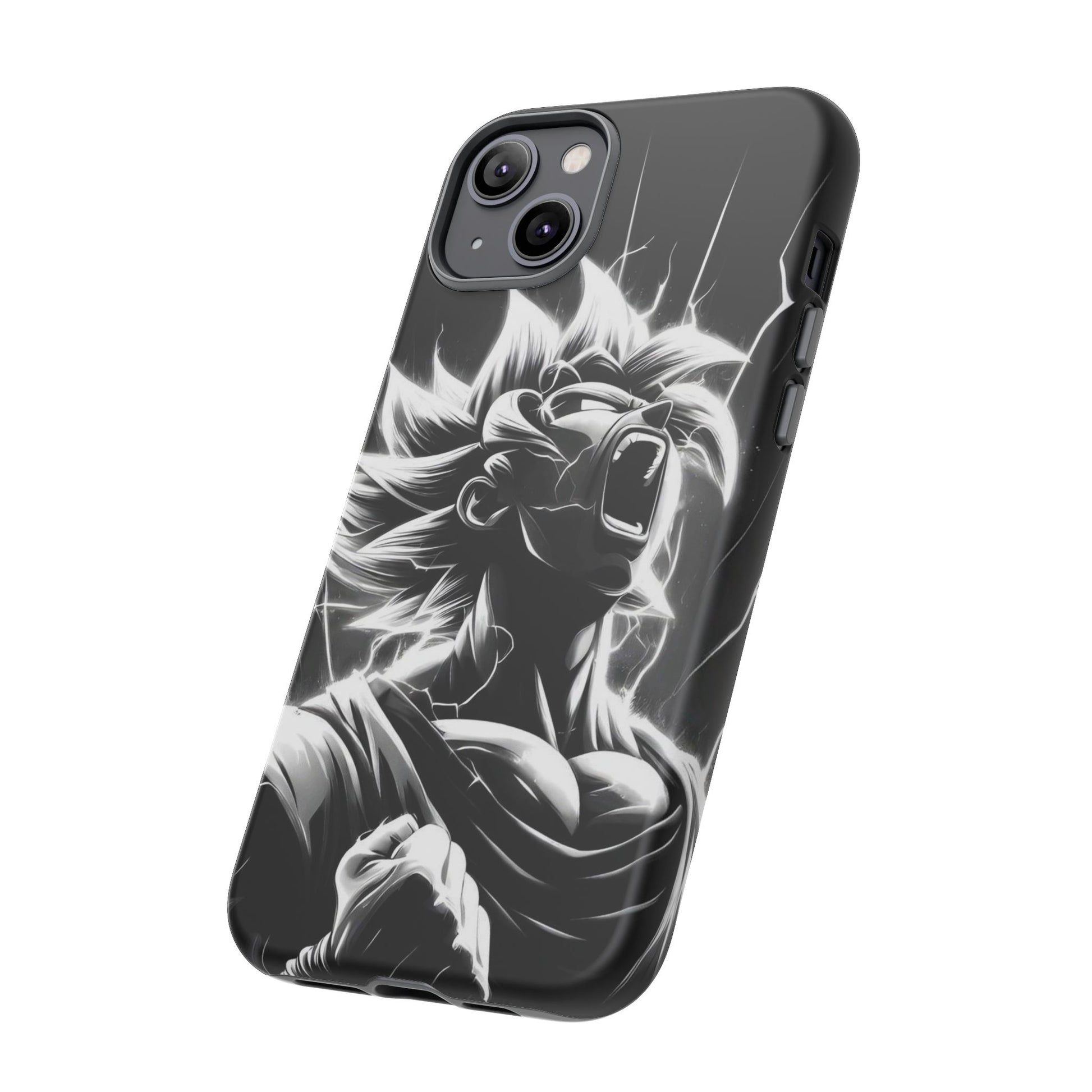 Anime Saiyan Rage Dragon ball Z Tough Cases for iPhones, Samsung, and Pixel