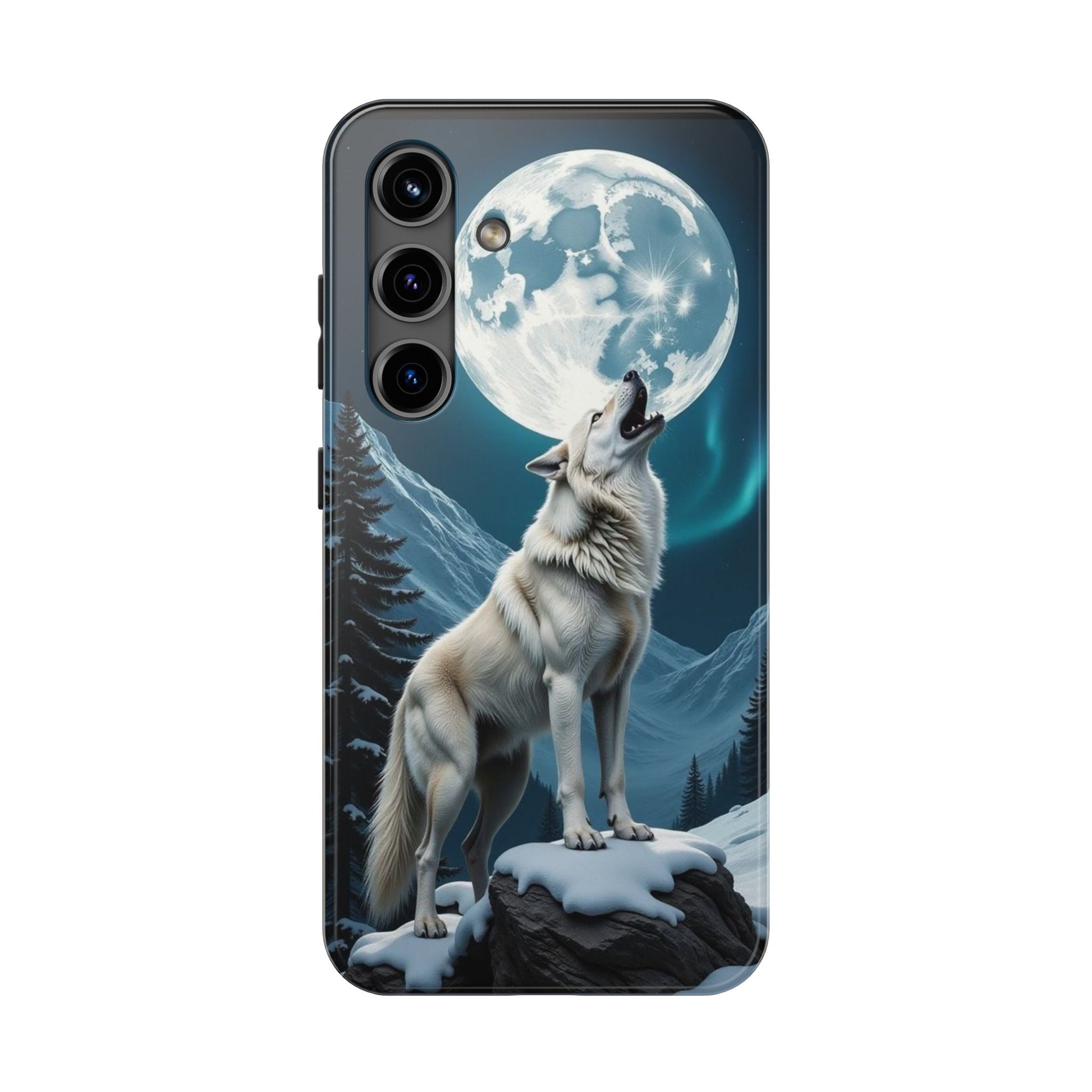 Howling Wolf Theme Phone Cases for iPhones & Samsung Phones