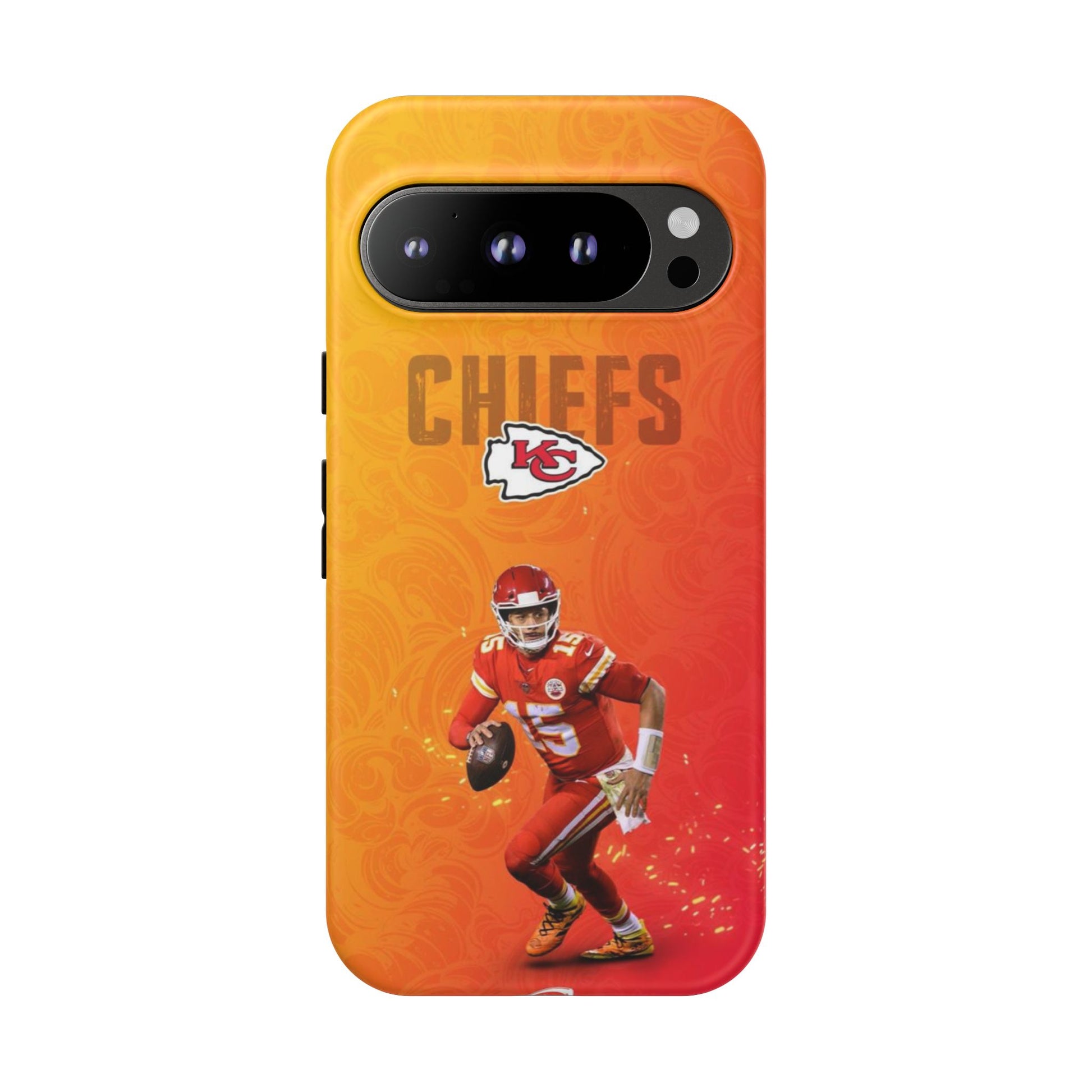 Kansas City Chiefs Patrick Mahomes Football Tough Cases for iPhones, Samsung, and Pixel