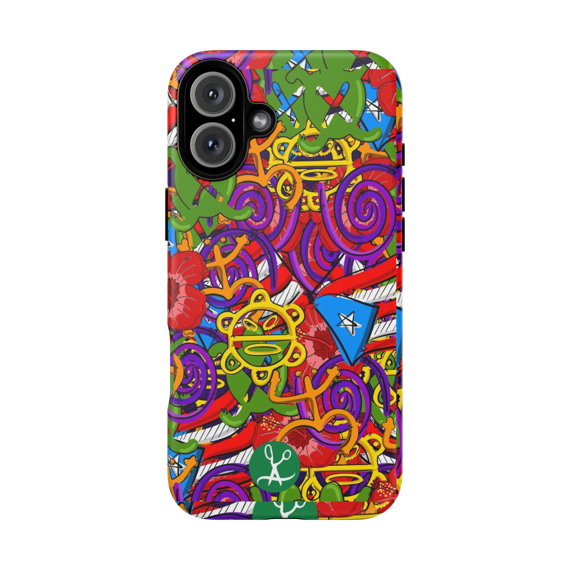 Puerto Rico Taino Tribal Art Tough Cases for iPhones, Samsung, and Pixel