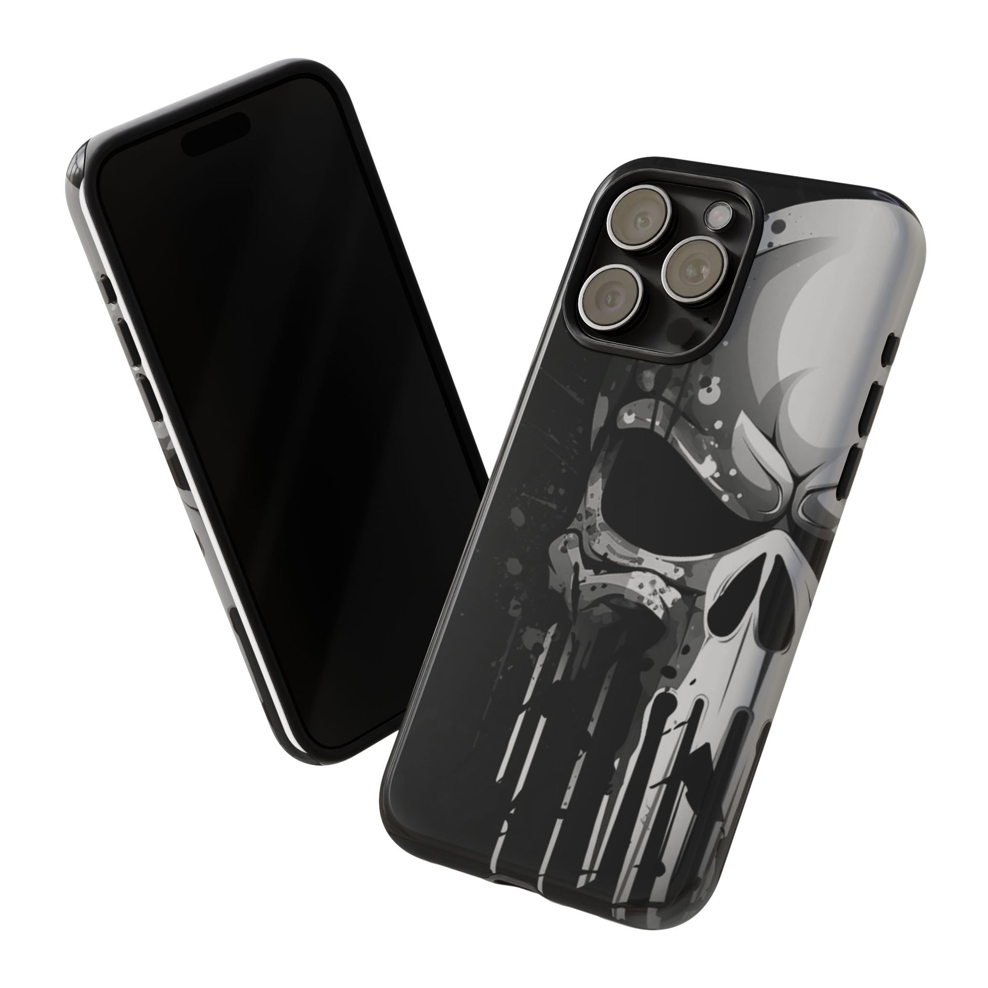 Punisher Skull Tough Cases for iPhones, Samsung, and Pixel