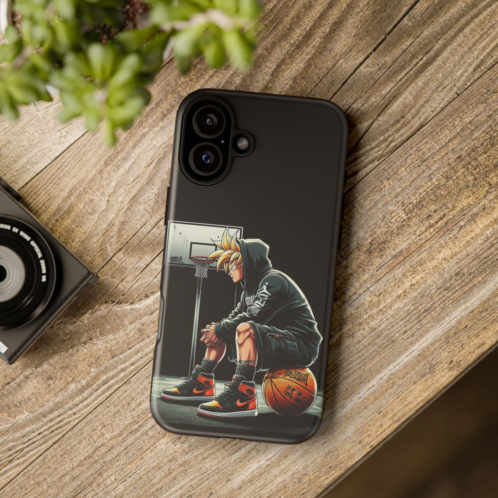 Son Goku Basketball Tough Cases for iPhones, Samsung, and Pixel