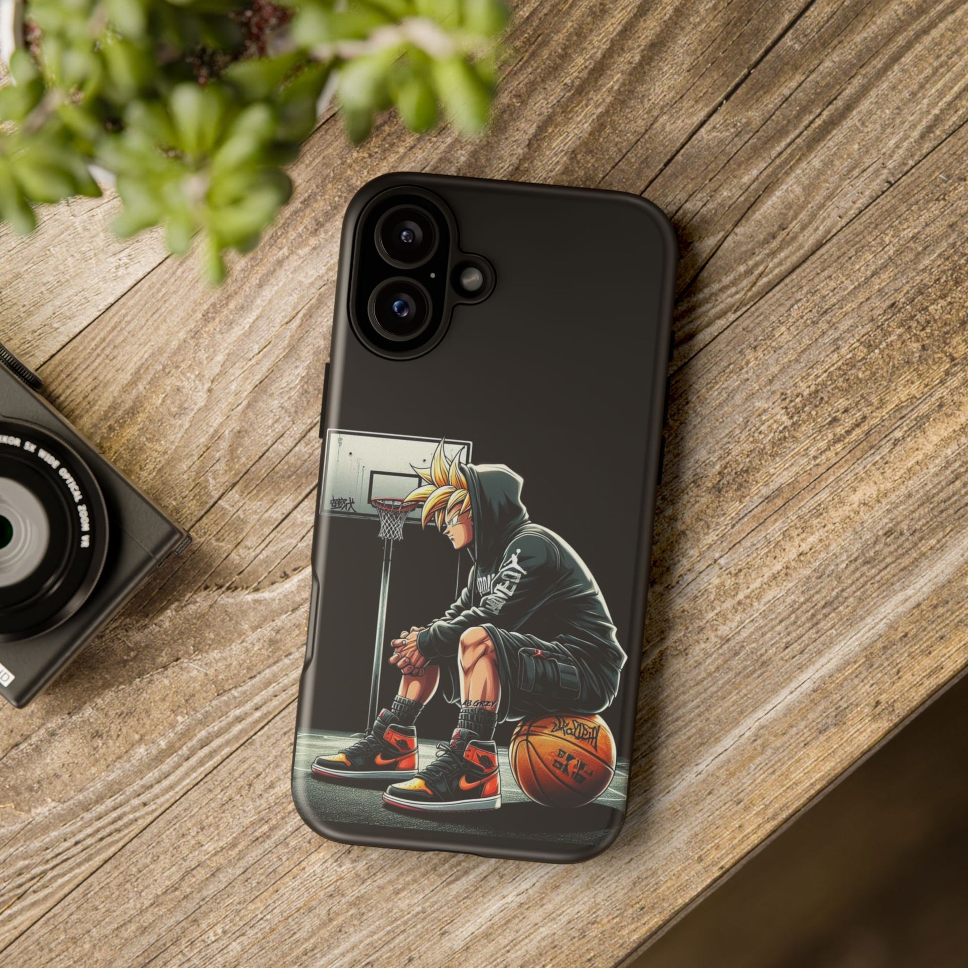 Son Goku Basketball Tough Cases for iPhones, Samsung, and Pixel