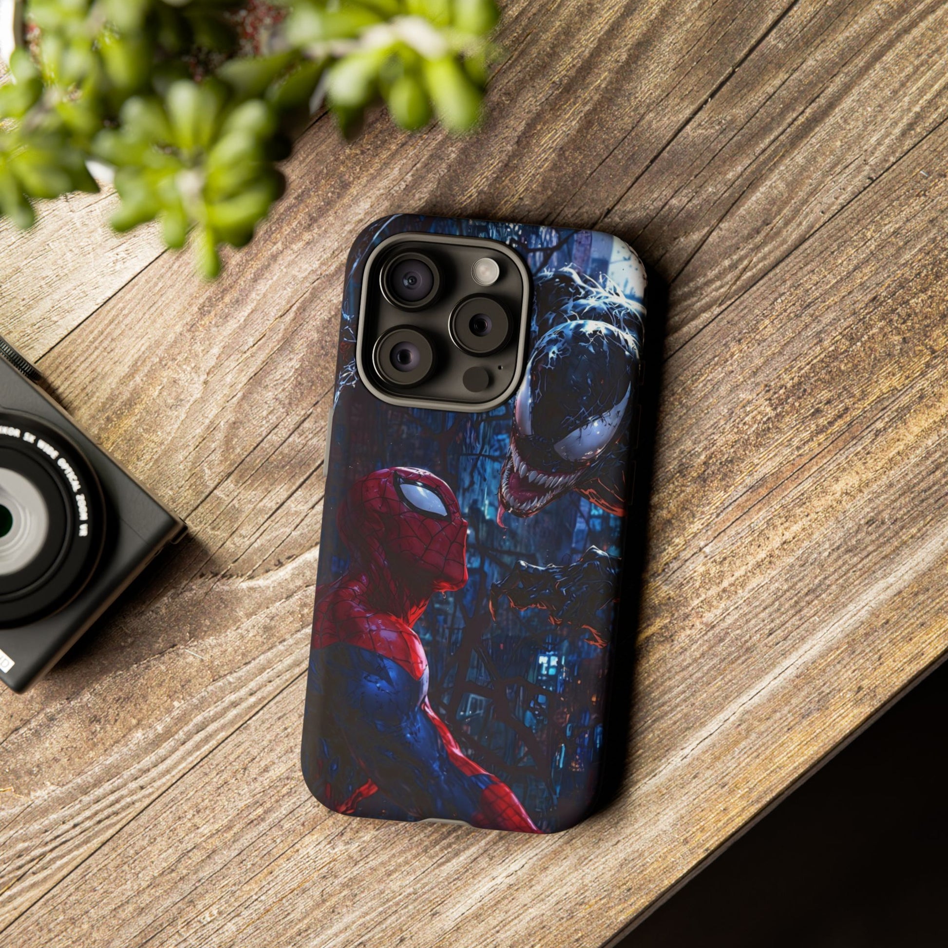 Venom x Spiderman Phone Case, Tough Cases for iPhones, Samsung, and Pixel