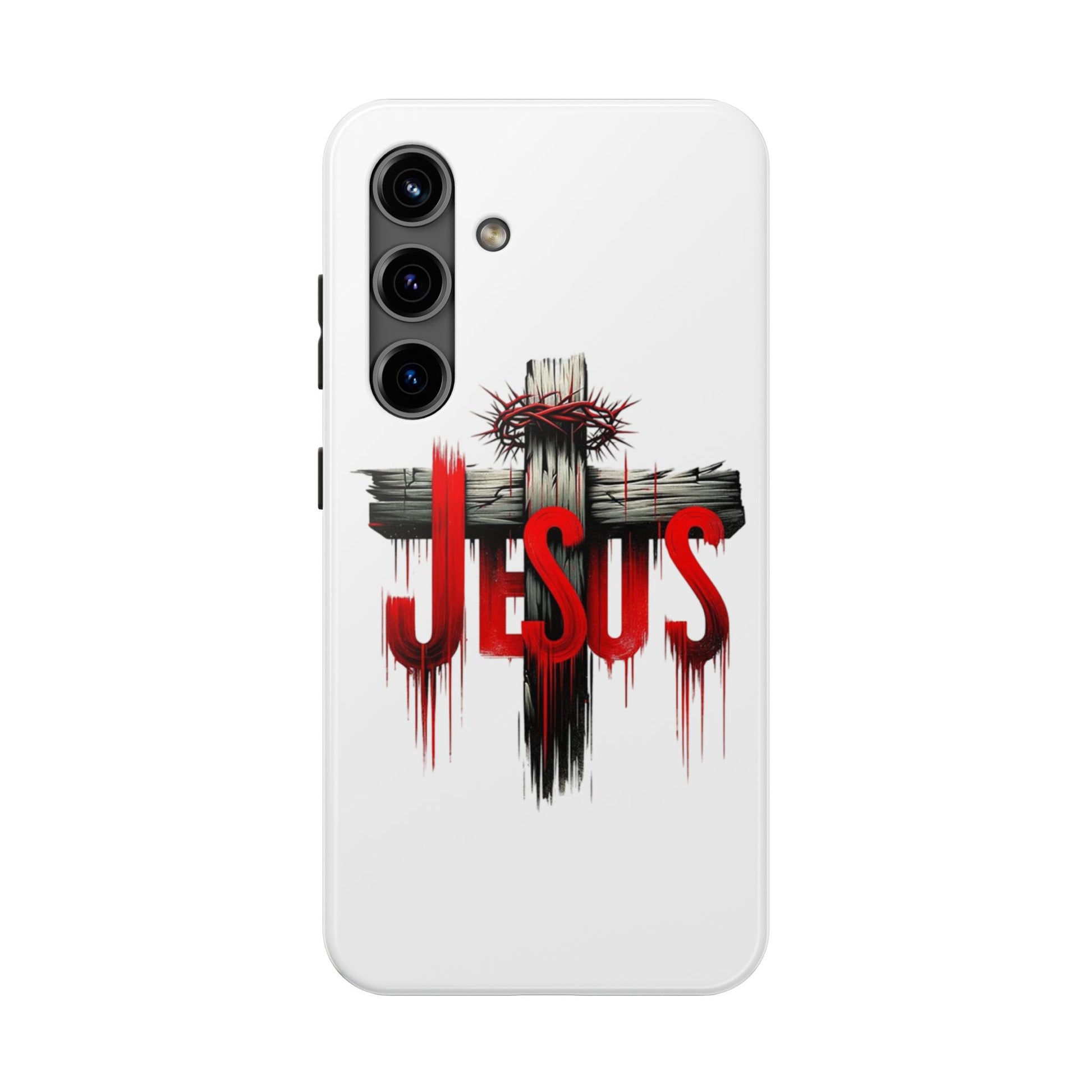 Jesus Cross and Crown Christian Theme Phone Cases for iPhones & Samsung Phones