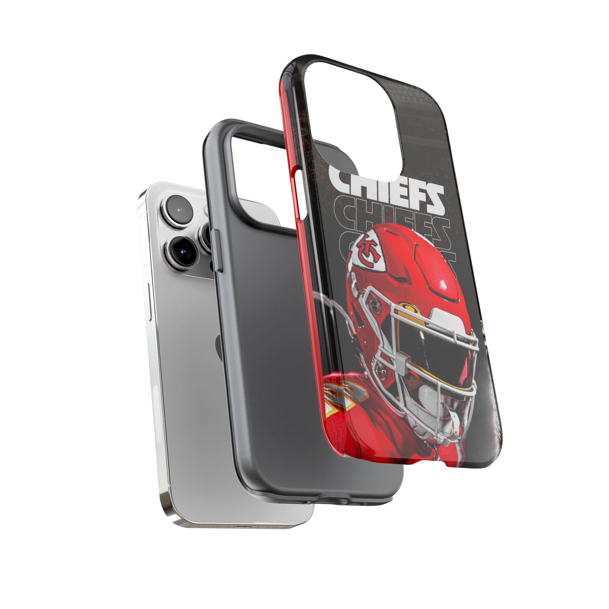 Kansas City Chiefs Football Helmet Logo Tough Cases for iPhones, Samsung, and Pixel