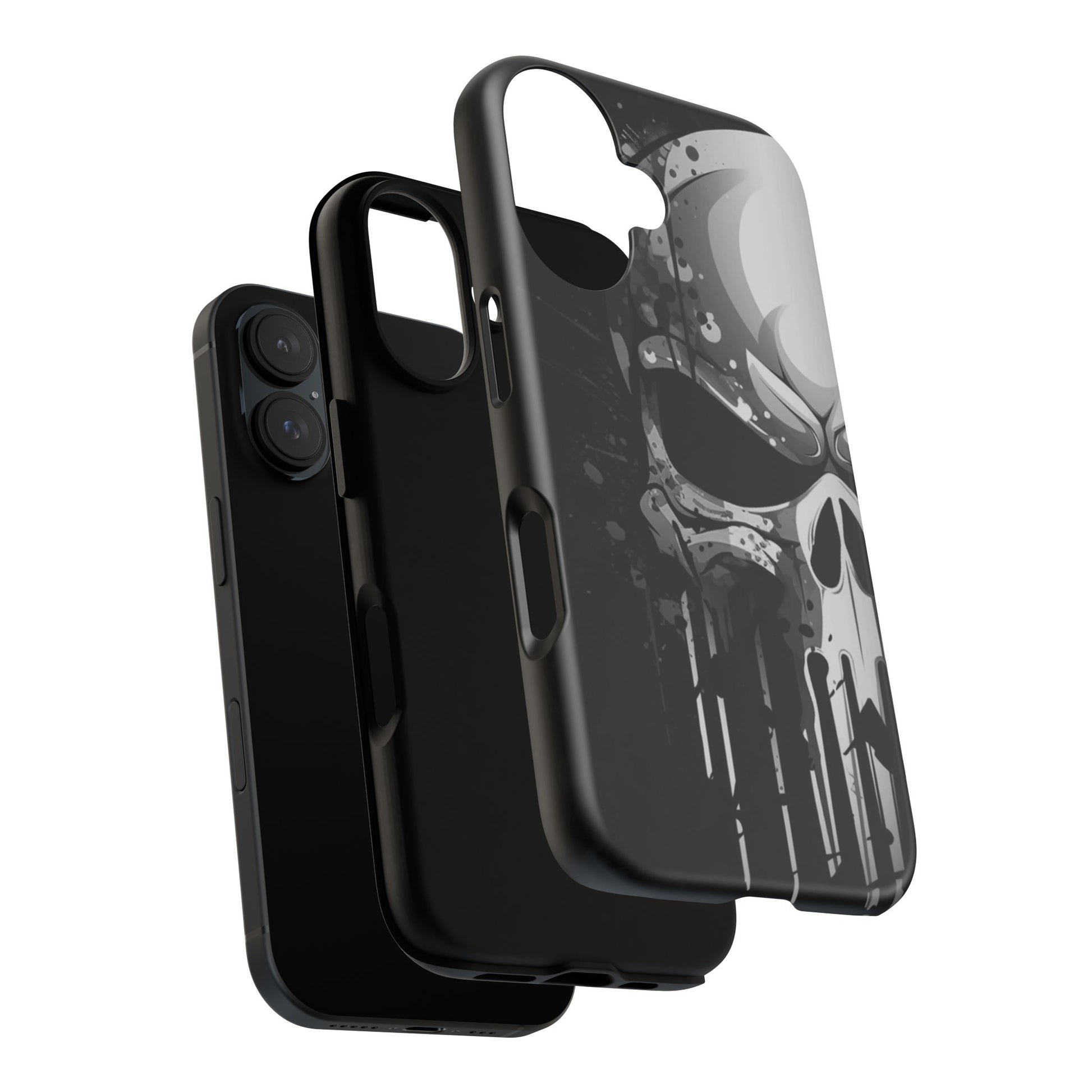 Punisher Skull Tough Cases for iPhones, Samsung, and Pixel