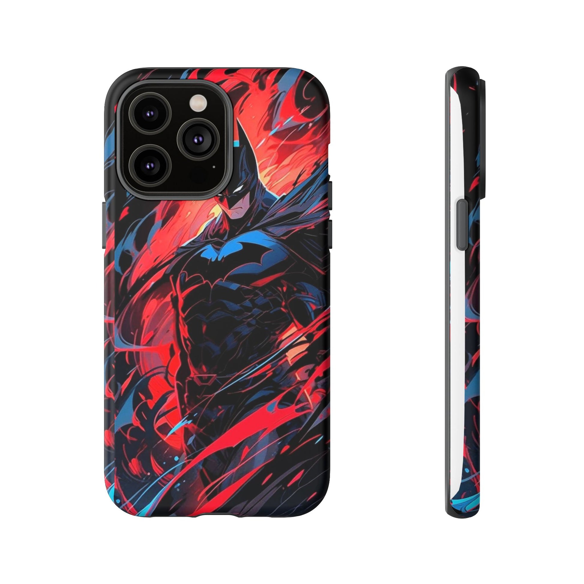 The Dark Knight Batman Art Tough Cases for iPhones, Samsung, and Pixel