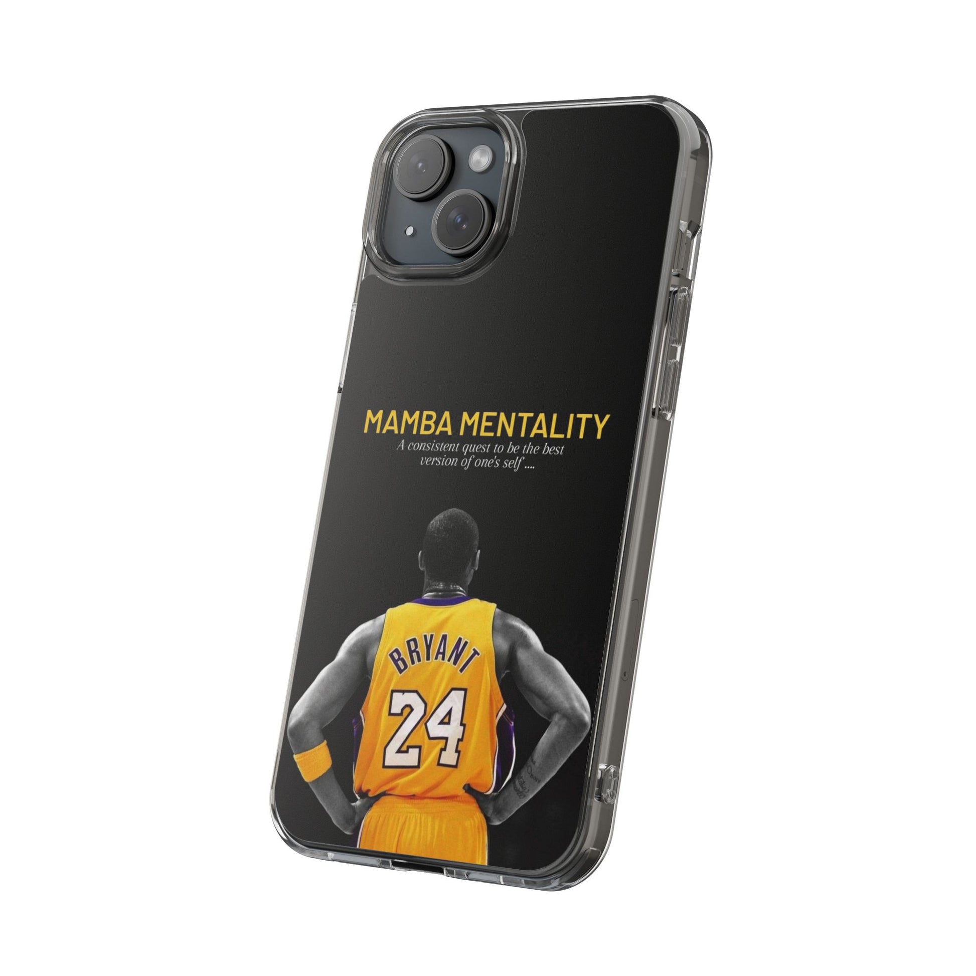 Kobe Mamba Mentality Basketball Inspired design Clear Phone Cases