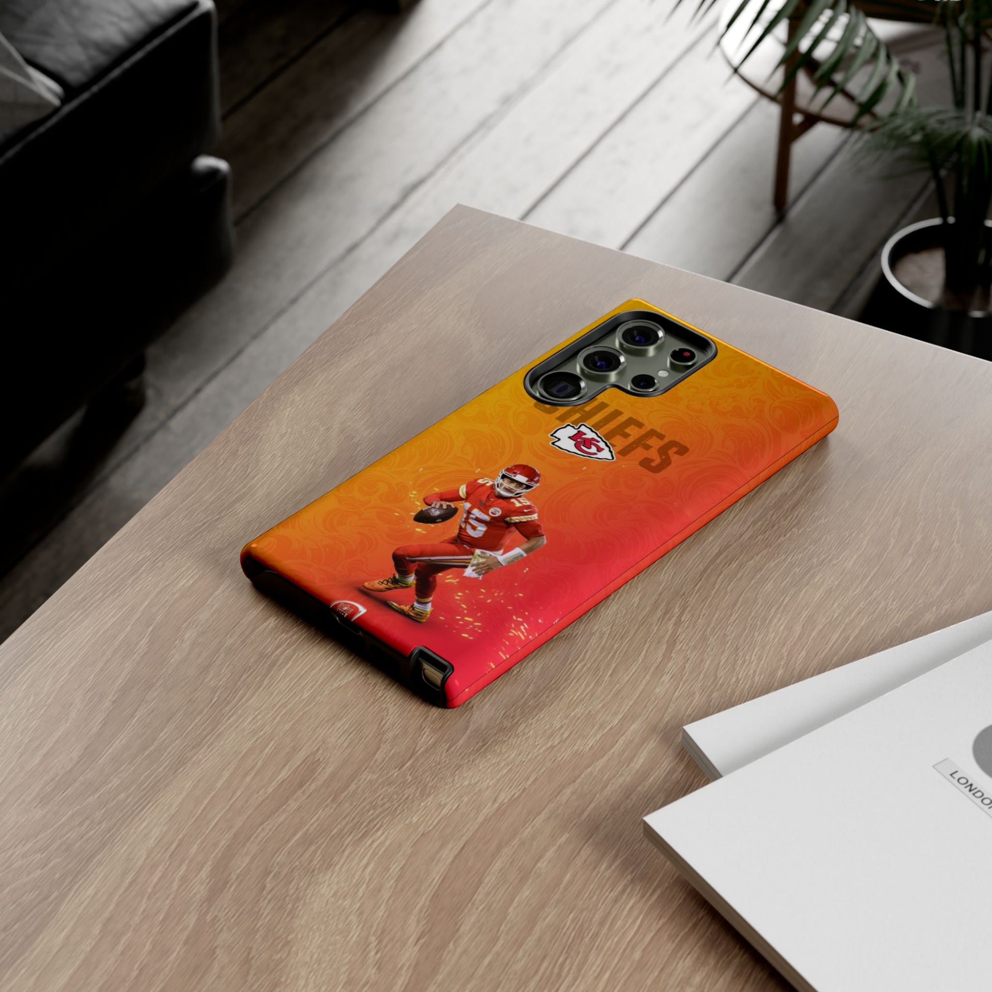 Kansas City Chiefs Patrick Mahomes Football Tough Cases for iPhones, Samsung, and Pixel