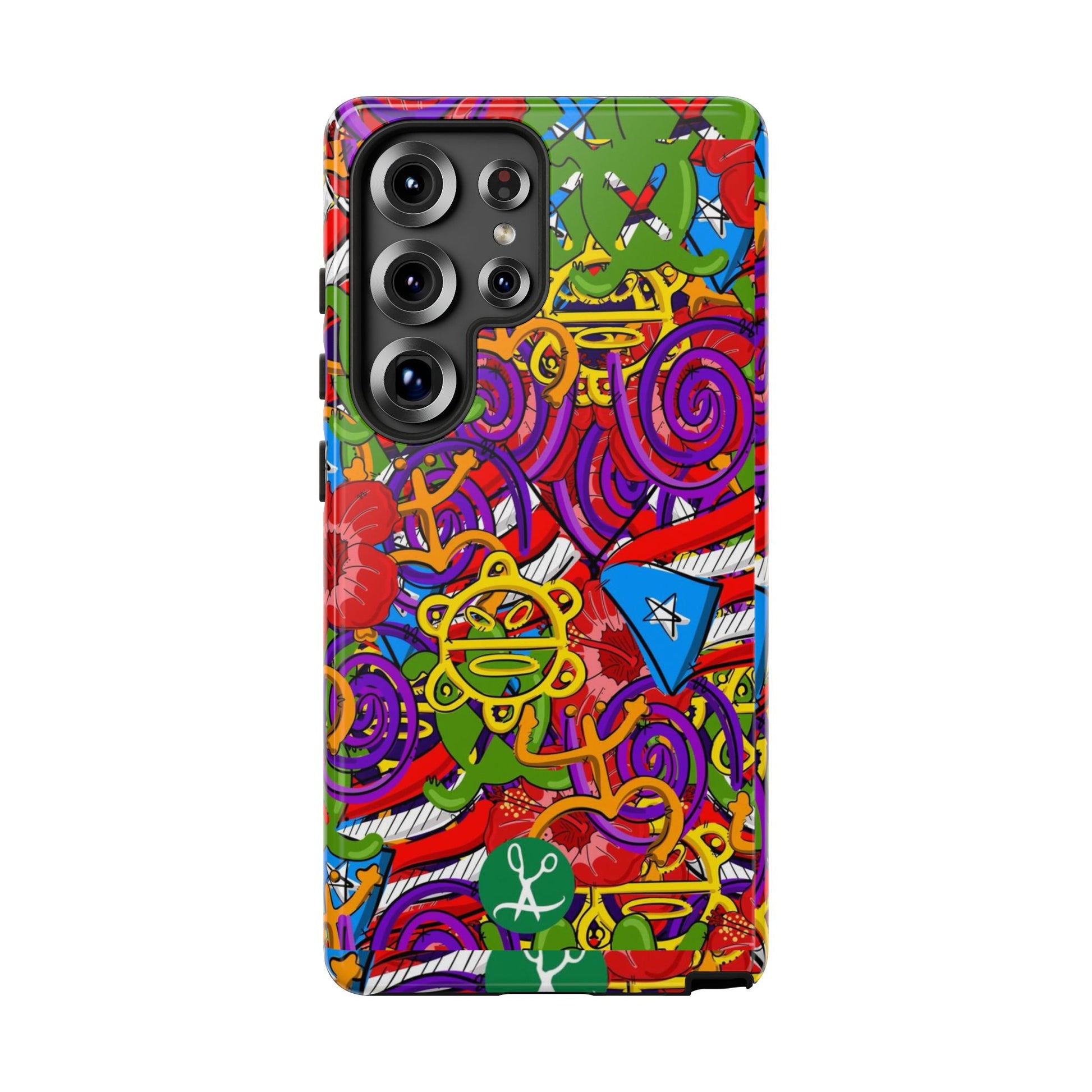 Puerto Rico Taino Tribal Art Tough Cases for iPhones, Samsung, and Pixel