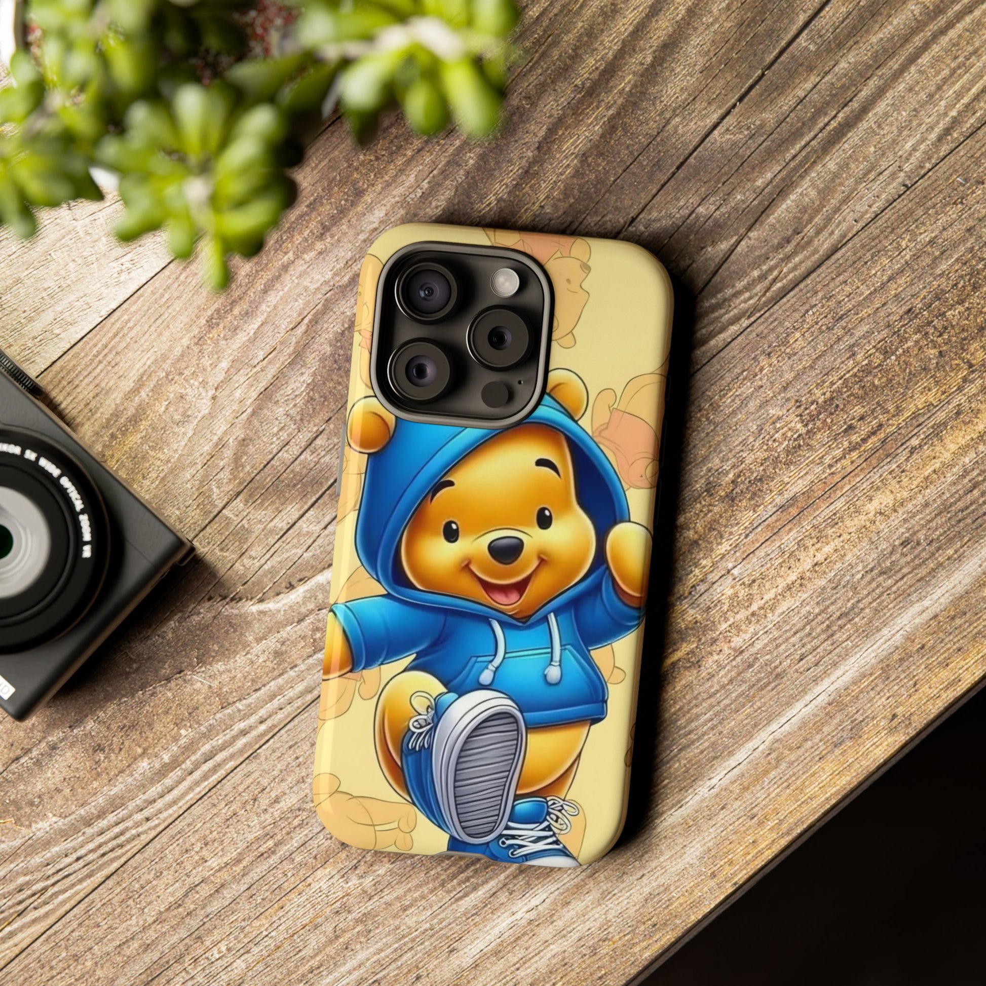 Cute Pooh Bear Phone Case, Tough Case