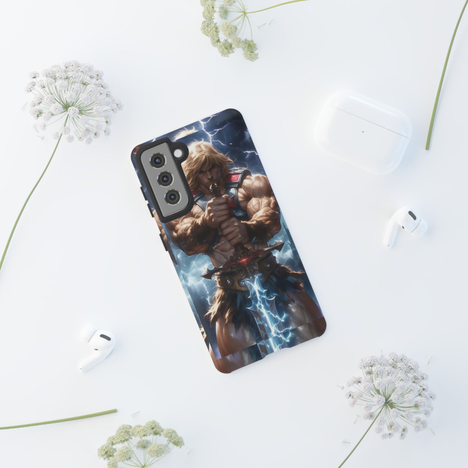 He-Man Masters of the Universe Tough Cases for iPhones, Samsung, and Pixel