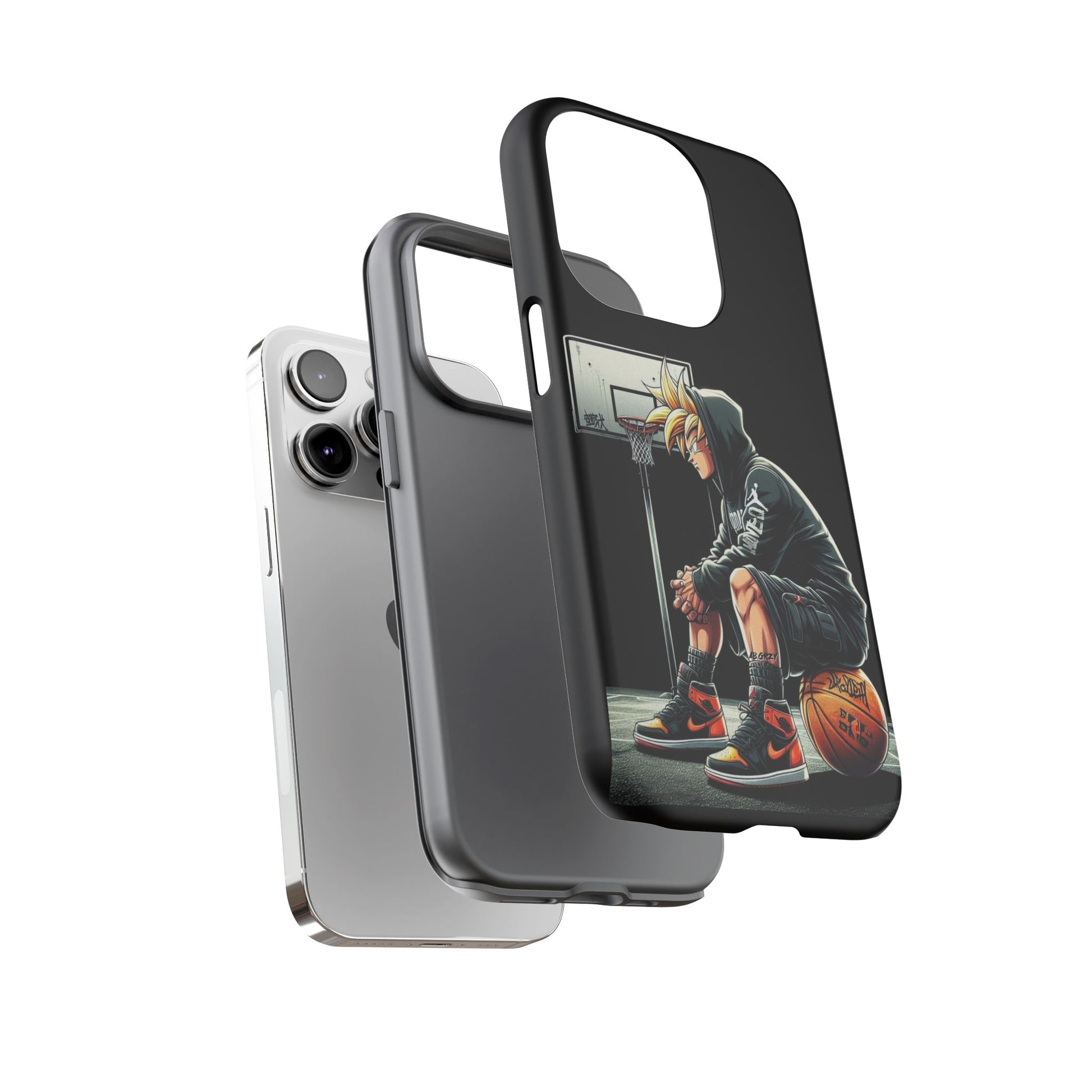 Son Goku Basketball Tough Cases for iPhones, Samsung, and Pixel