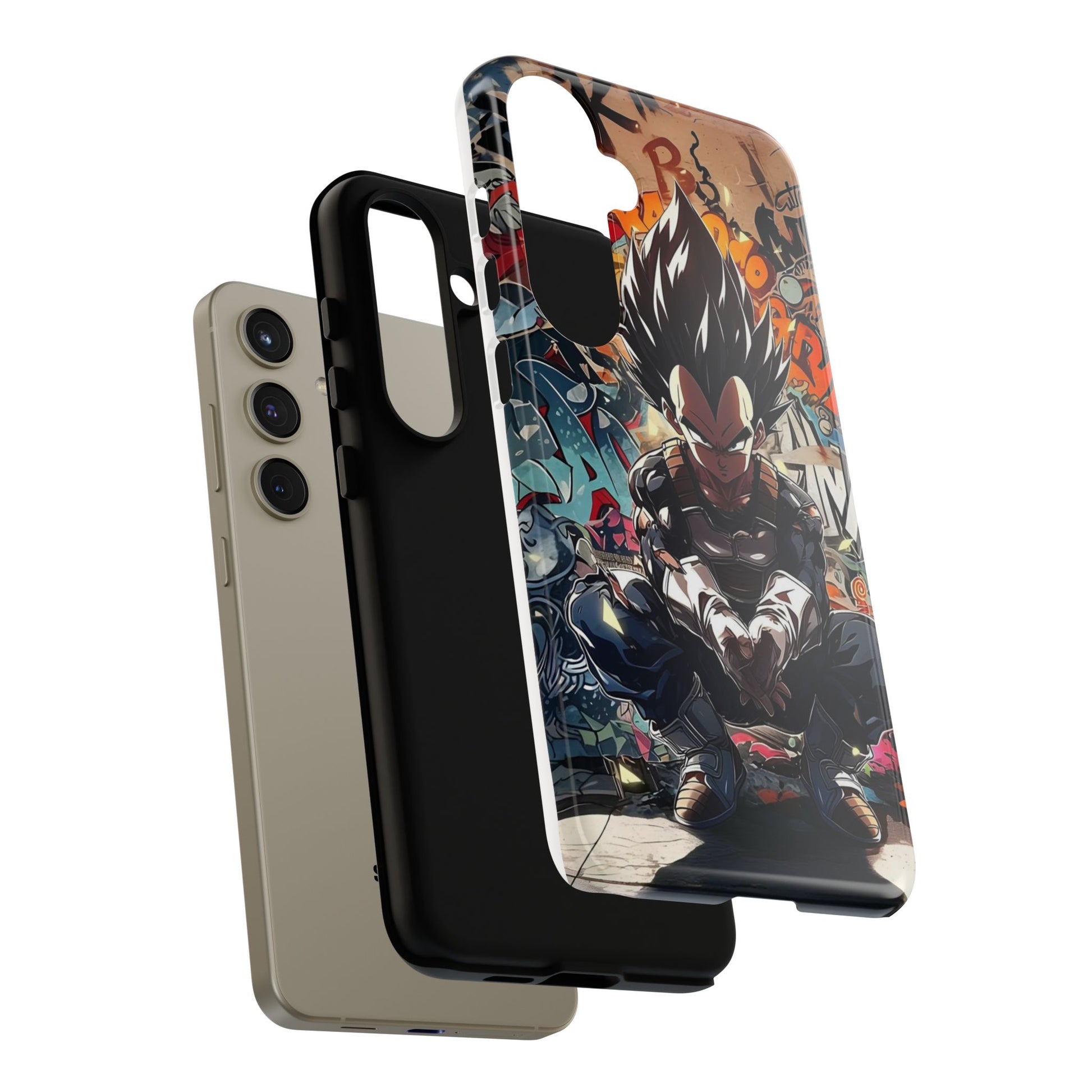 Anime Vegeta Dragon ball Z Tough Cases for iPhones, Samsung, and Pixel
