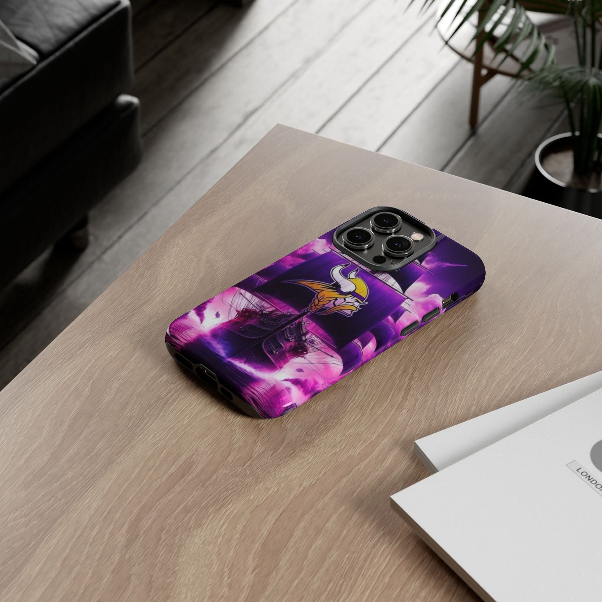 Minnesota Vikings Ship Football Phone Case, Tough Cases for iPhones, Samsung, and Pixel