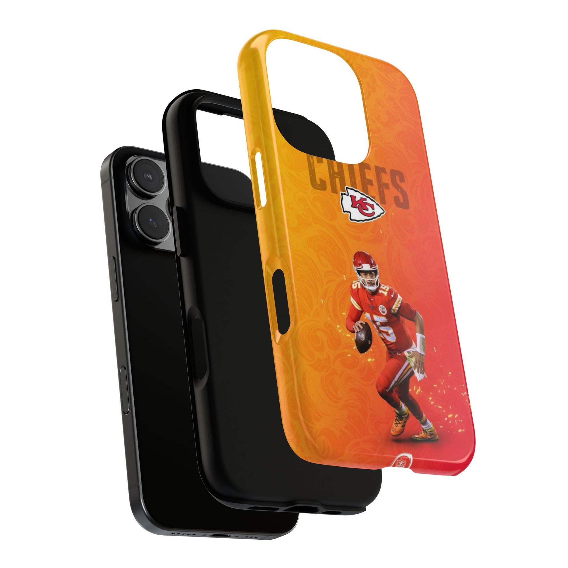 Kansas City Chiefs Patrick Mahomes Football Tough Cases for iPhones, Samsung, and Pixel