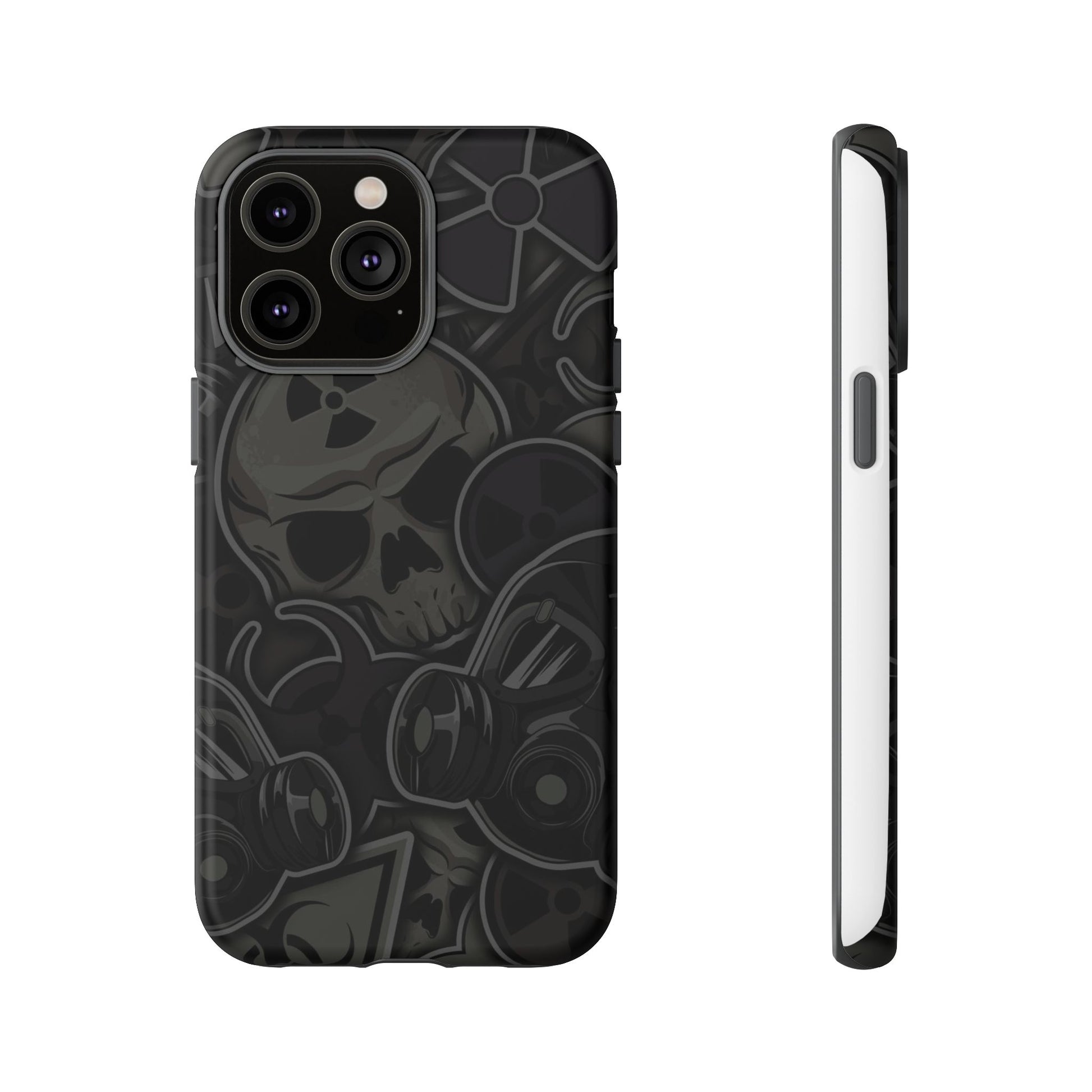 Tough Cases Phone Case, Edgy Skull Design Phone Cover, Gothic Cell Phone Shell