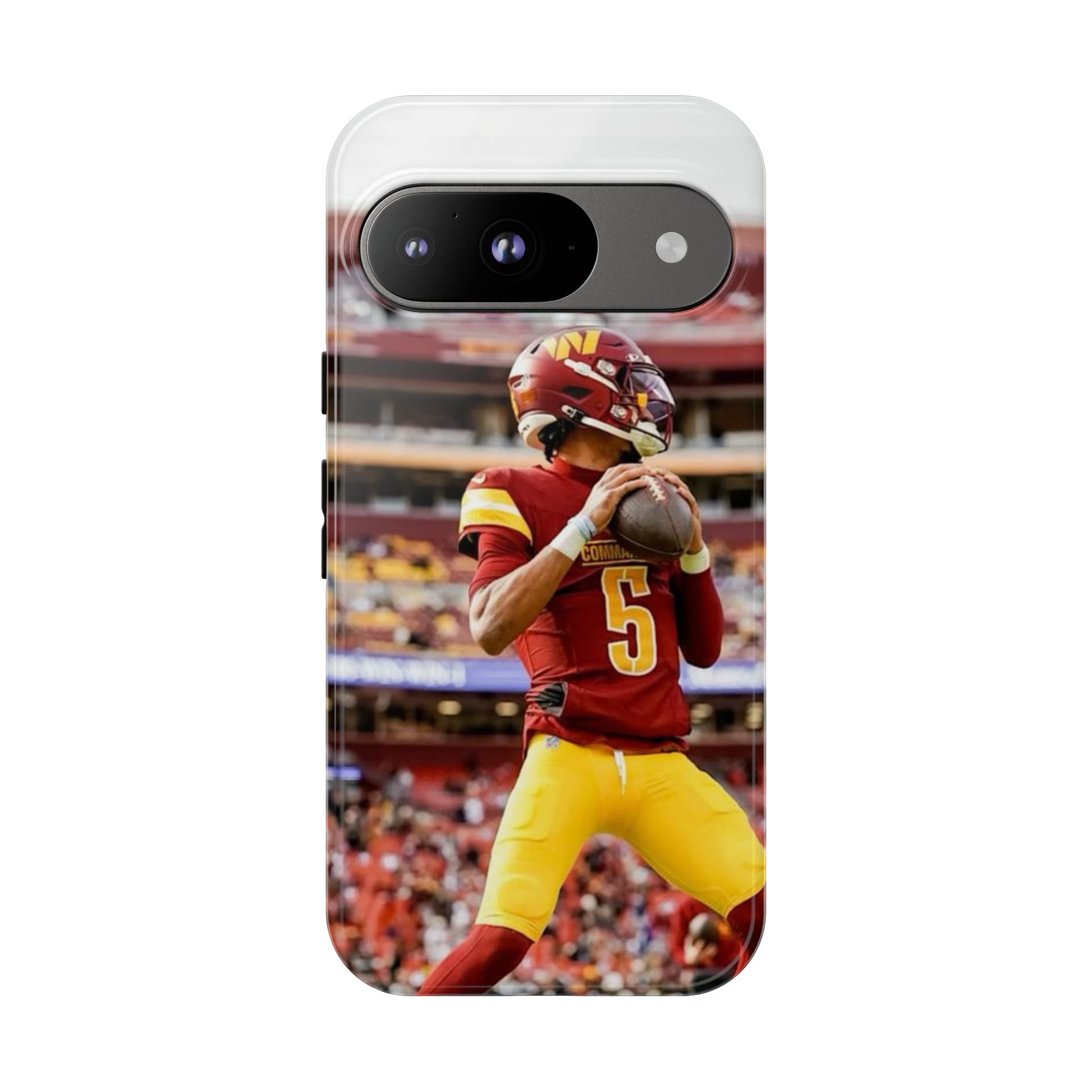 Jayden Daniels Washington Football Tough Cases for iPhones, Samsung, and Pixel