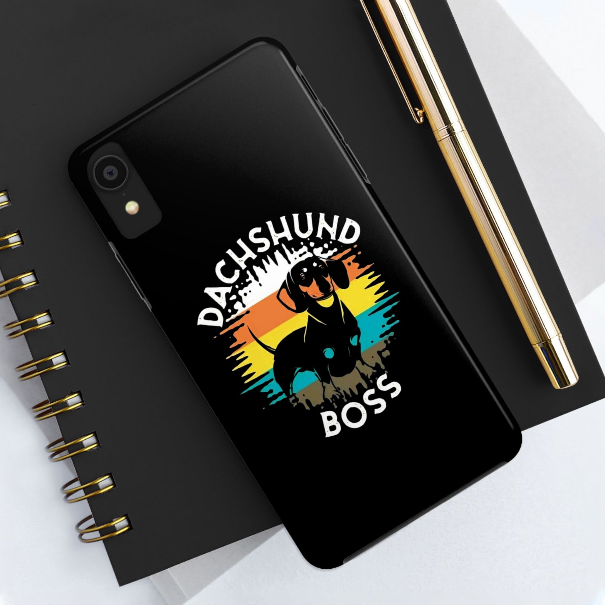 Dachshund Boss Theme Phone Cases for iPhones & Samsung Phones
