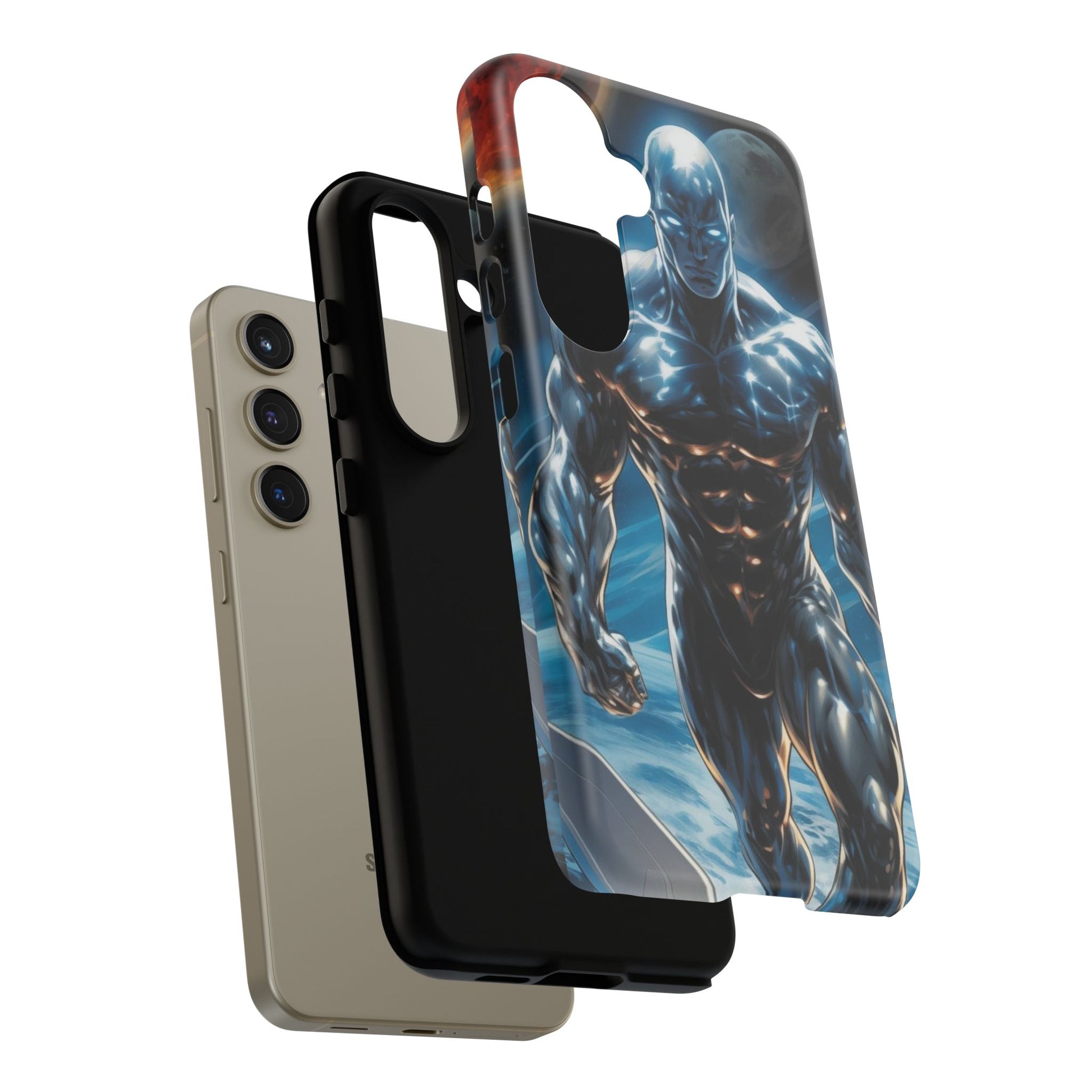 The Silver Surfer Comic Art Phone Case, Tough Cases for iPhones, Samsung, and Pixel