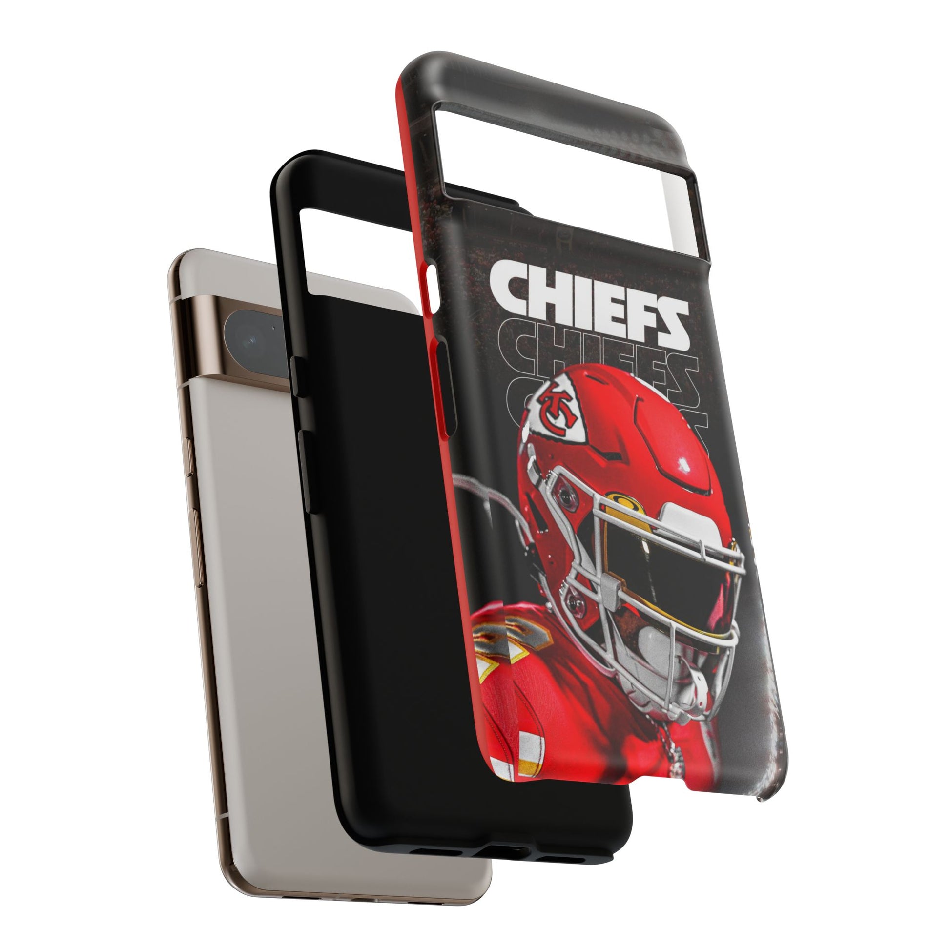 Kansas City Chiefs Football Helmet Logo Tough Cases for iPhones, Samsung, and Pixel
