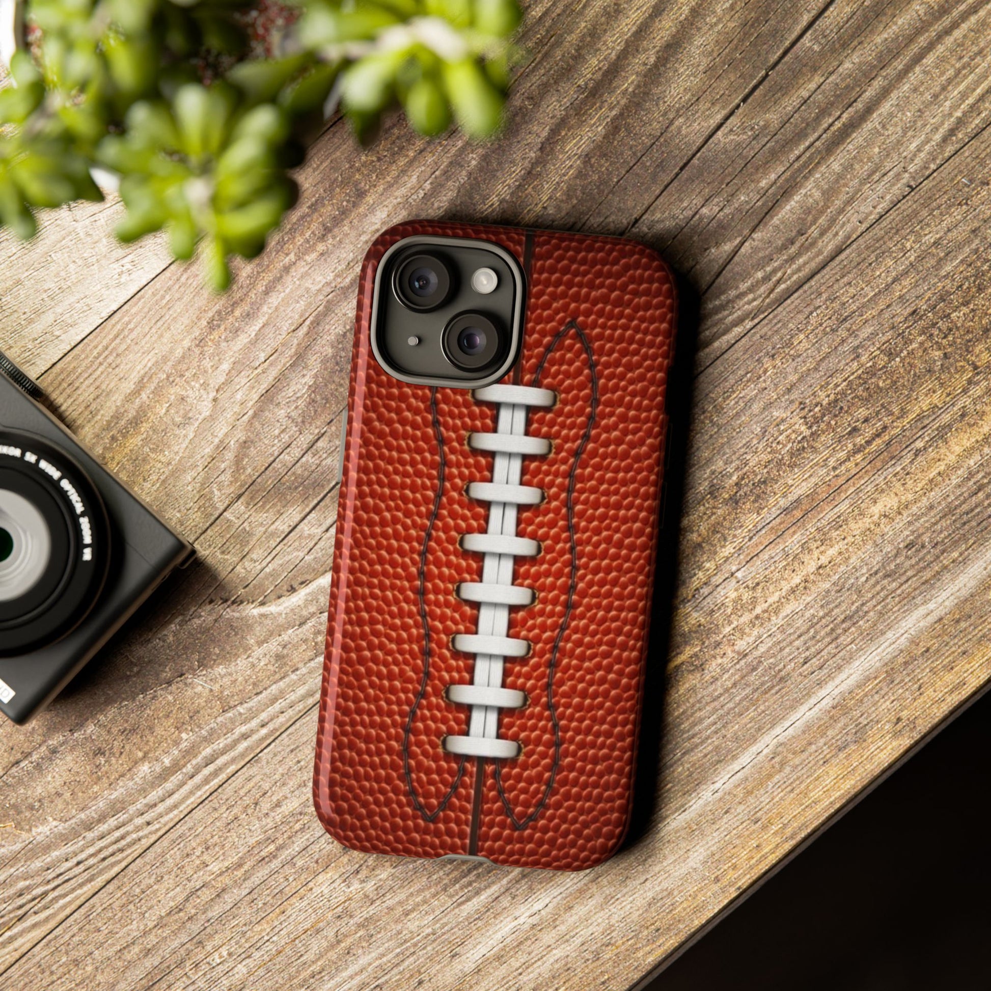 Football Pigskin Print Tough Cases for iPhones, Samsung, and Pixel