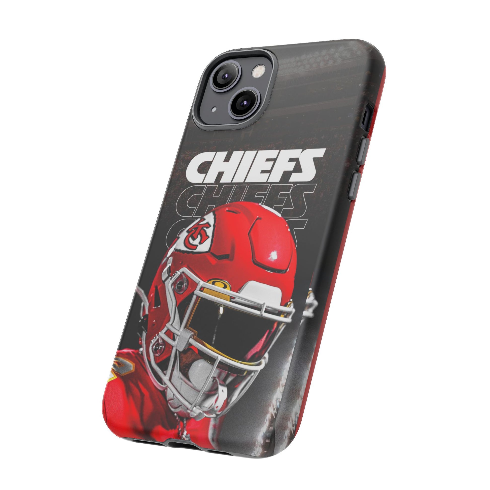 Kansas City Chiefs Football Helmet Logo Tough Cases for iPhones, Samsung, and Pixel