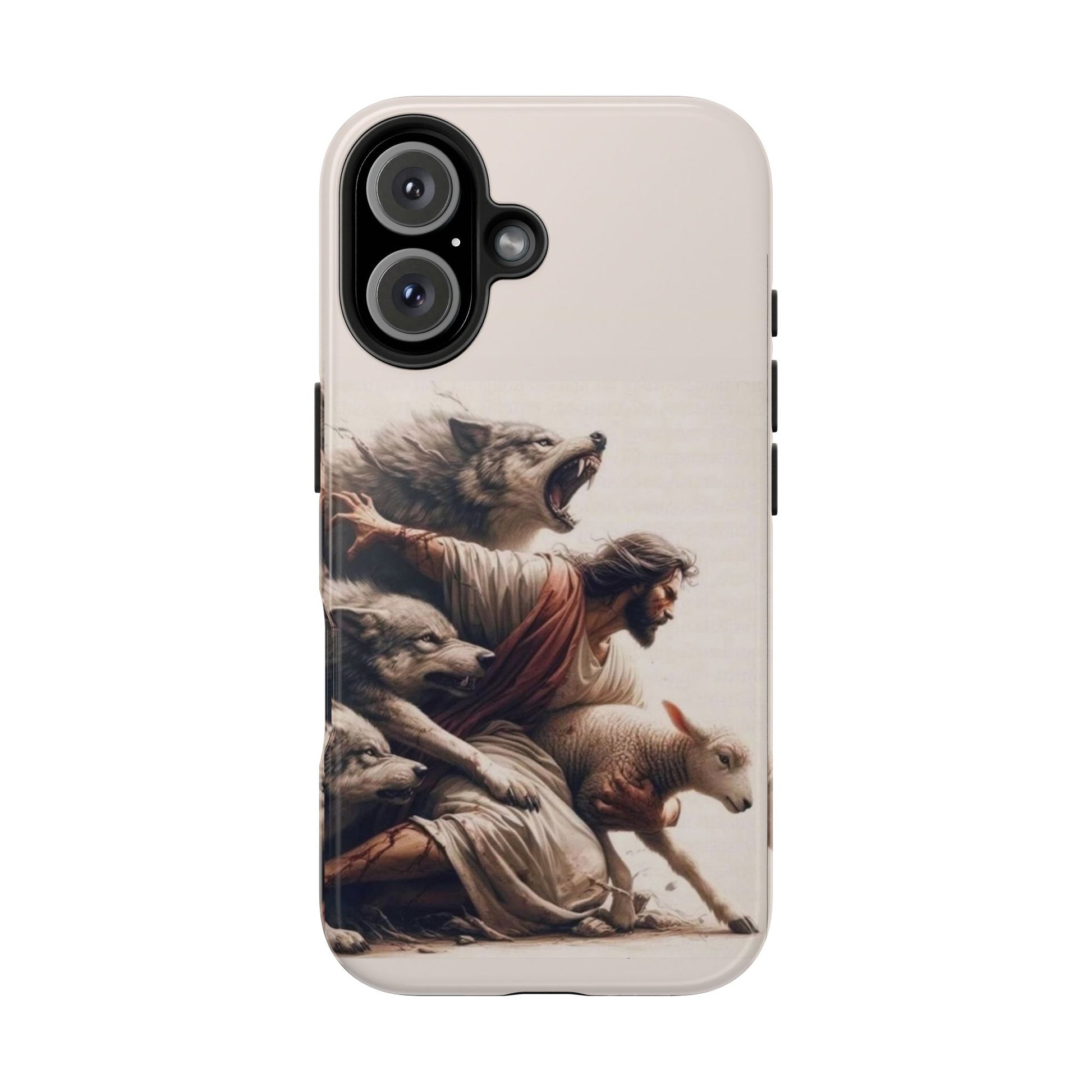 Jesus x Wolves Christian Themed Tough Phone Cases for Iphones & Samsung Phones