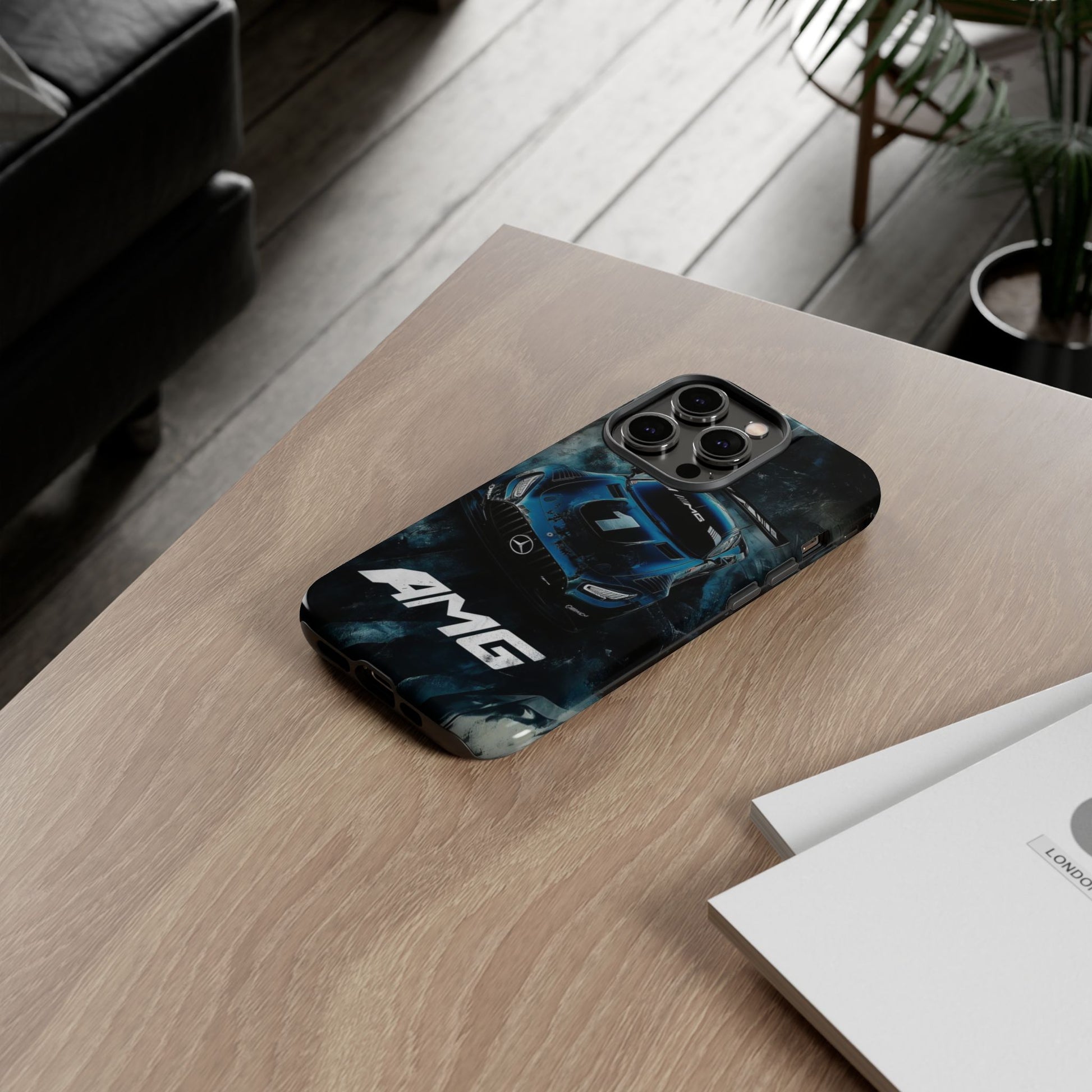 Mercedes AMG Racing Car Tough Cases for iPhones, Samsung, and Pixel