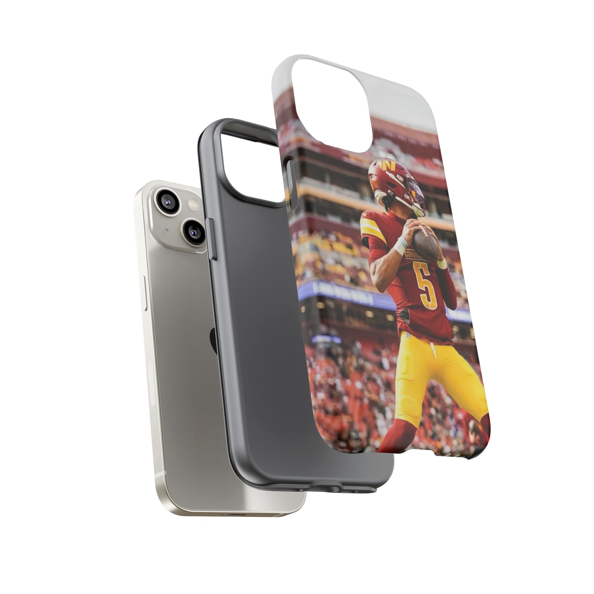 Jayden Daniels Washington Football Tough Cases for iPhones, Samsung, and Pixel