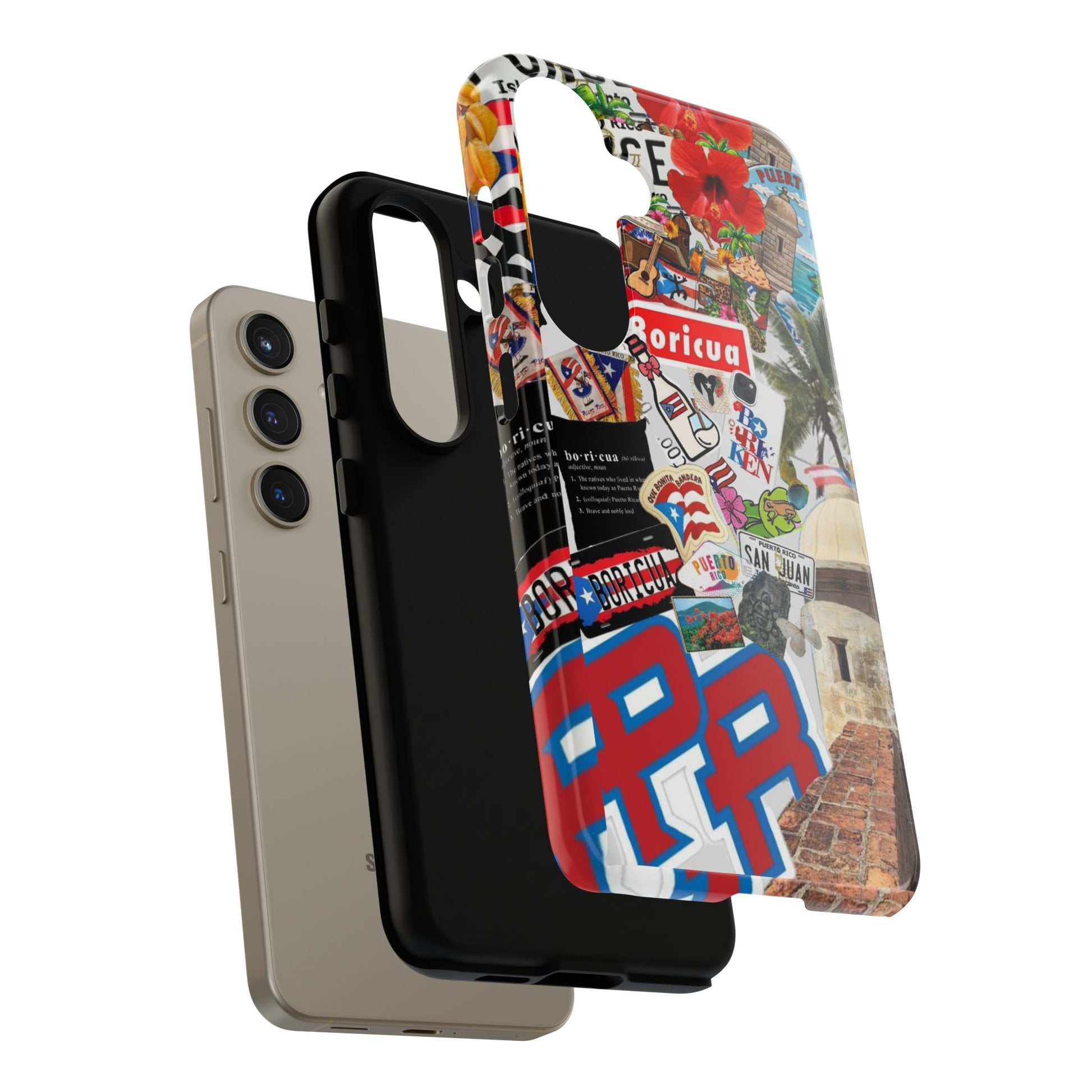 Puerto Rico Boricua Art Tough Cases for iPhones, Samsung, and Pixel