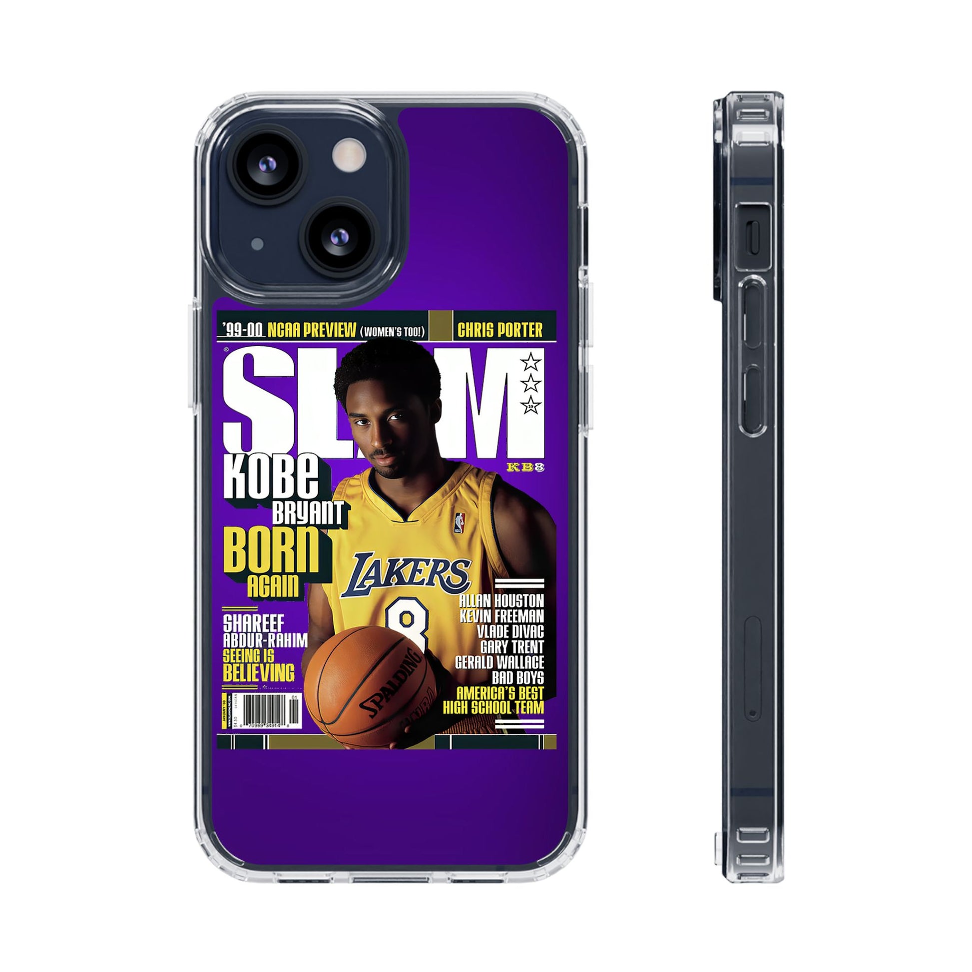 SLAM Cover Kobe Basketball Inspired design Clear Phone Cases