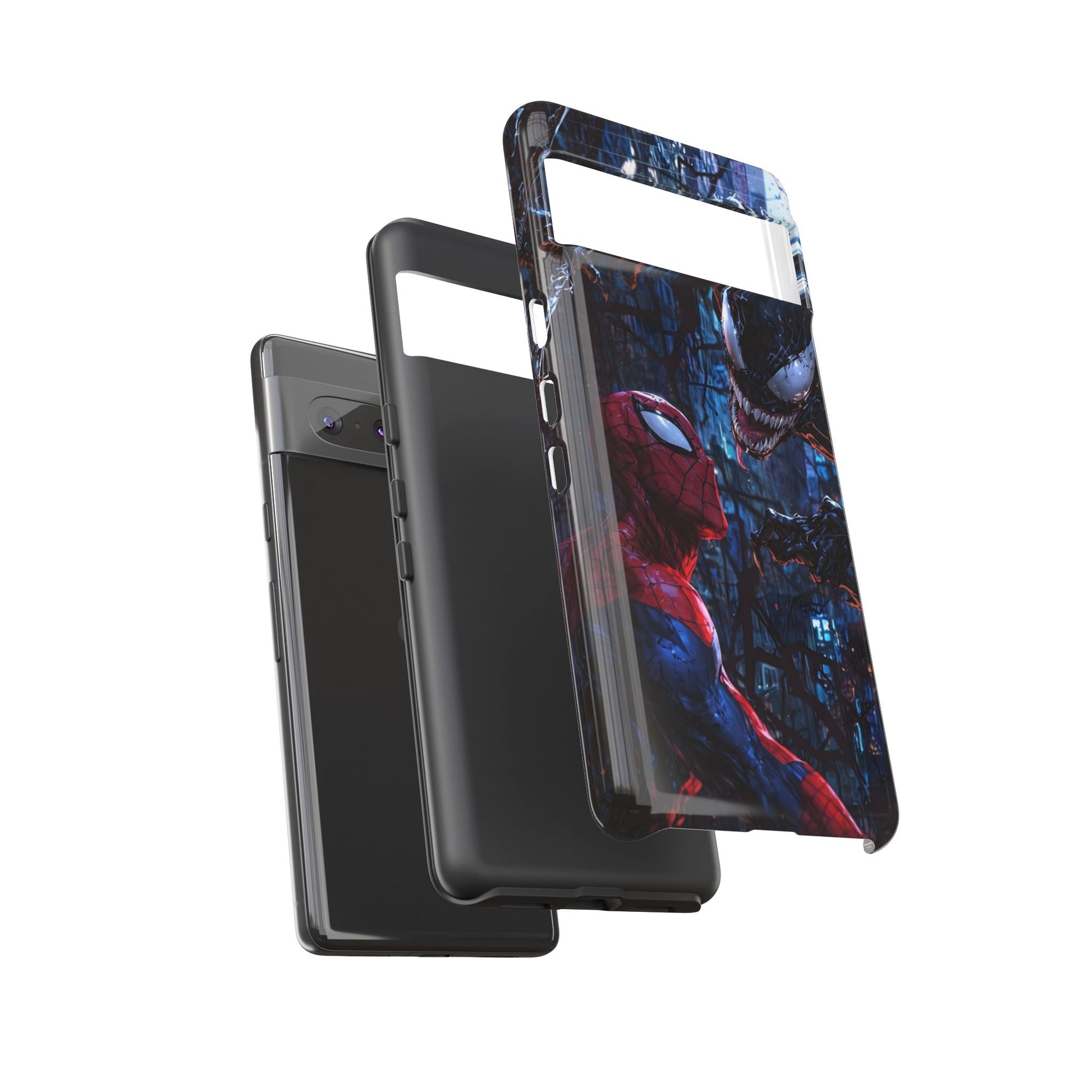 Venom x Spiderman Phone Case, Tough Cases for iPhones, Samsung, and Pixel