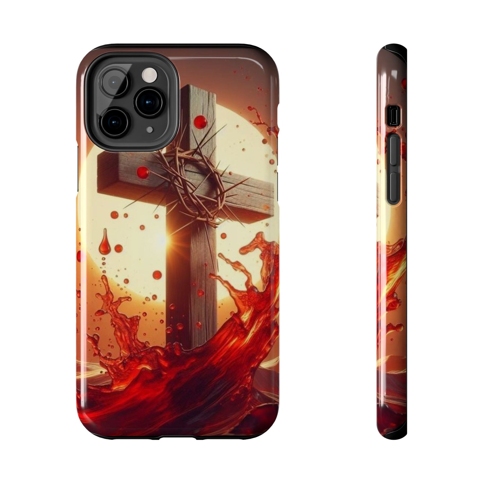 Blood of Christ Christian Theme Phone Cases for iPhones & Samsung Phones