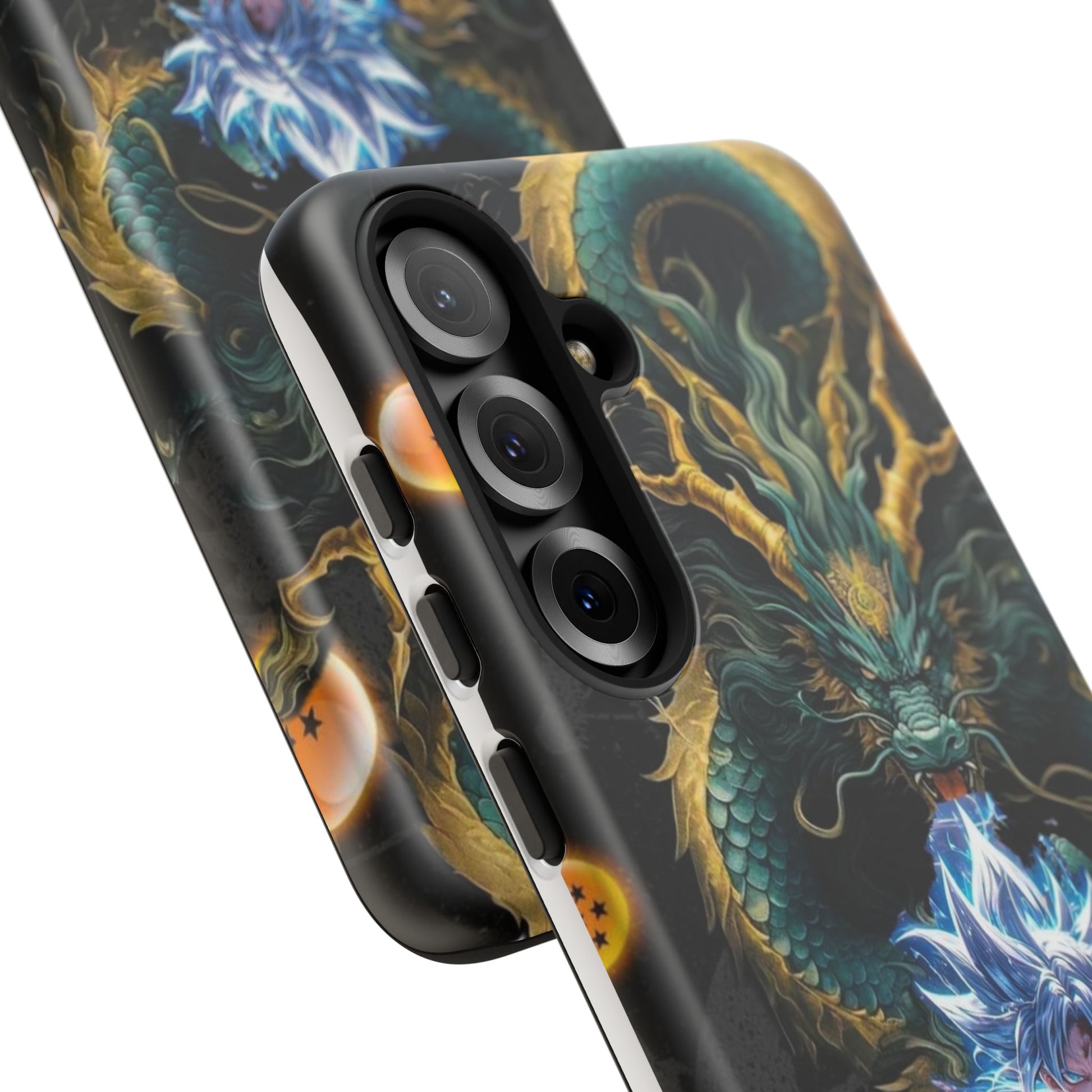 Anime Goku x Shenron Dragonball Z Tough Cases for iPhones, Samsung, and Pixel
