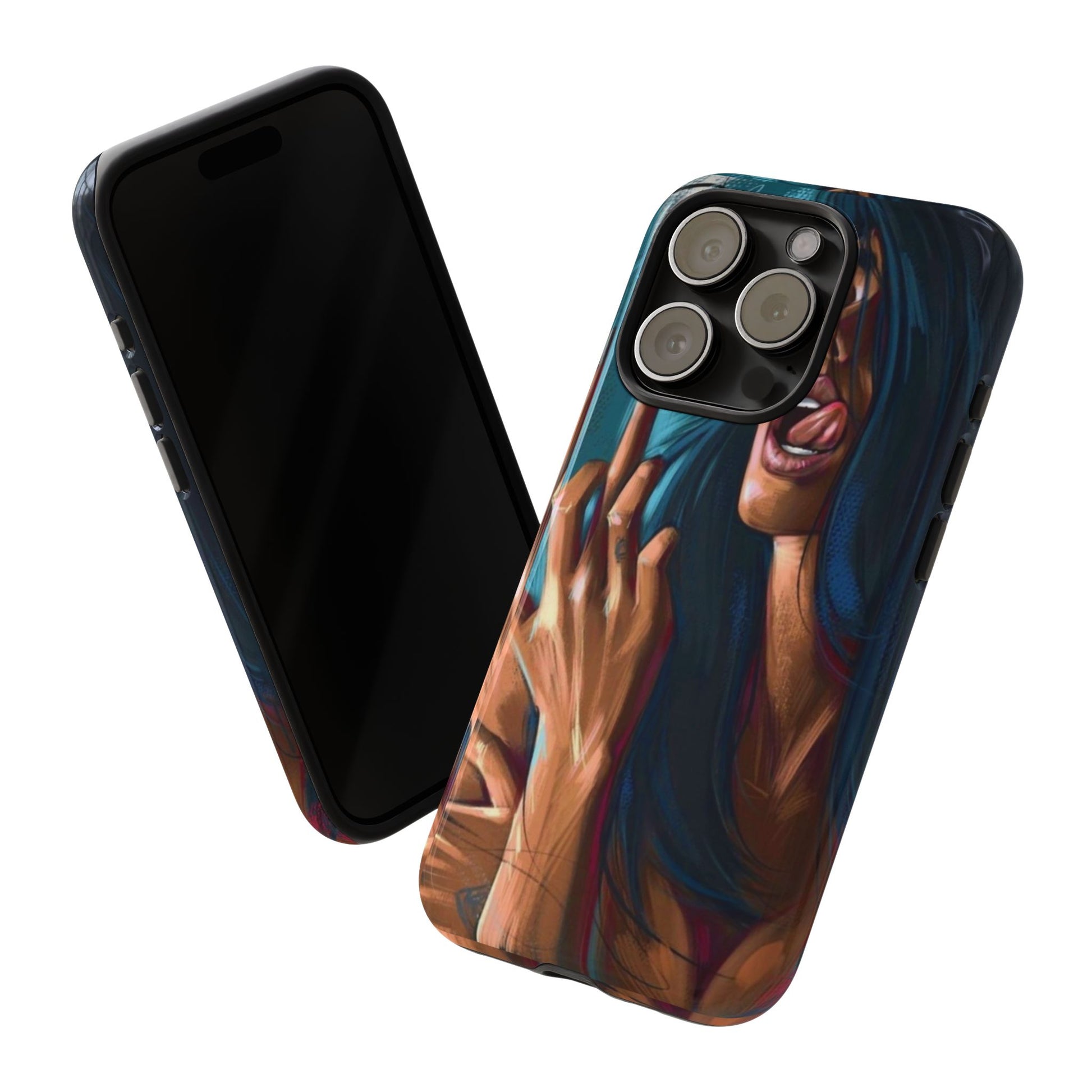 Tough Girl Theme Urban Design Cases for iPhones, Samsung, and Pixel