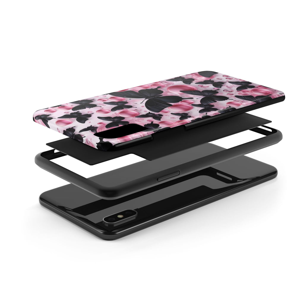Pearls and Butterflies Theme Phone Cases for iPhones & Samsung Phones