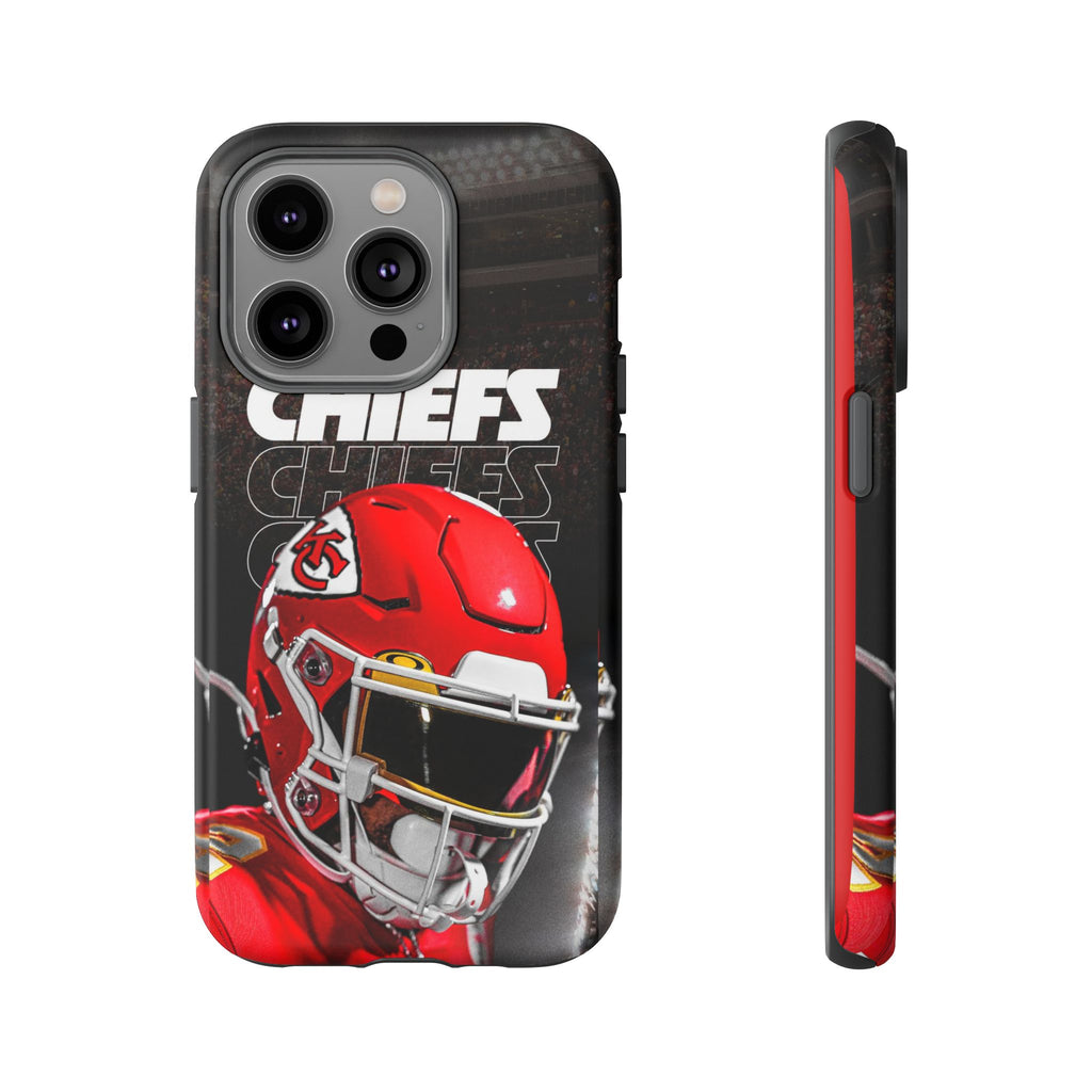 Kansas City Chiefs Football Helmet Logo Tough Cases for iPhones, Samsung, and Pixel