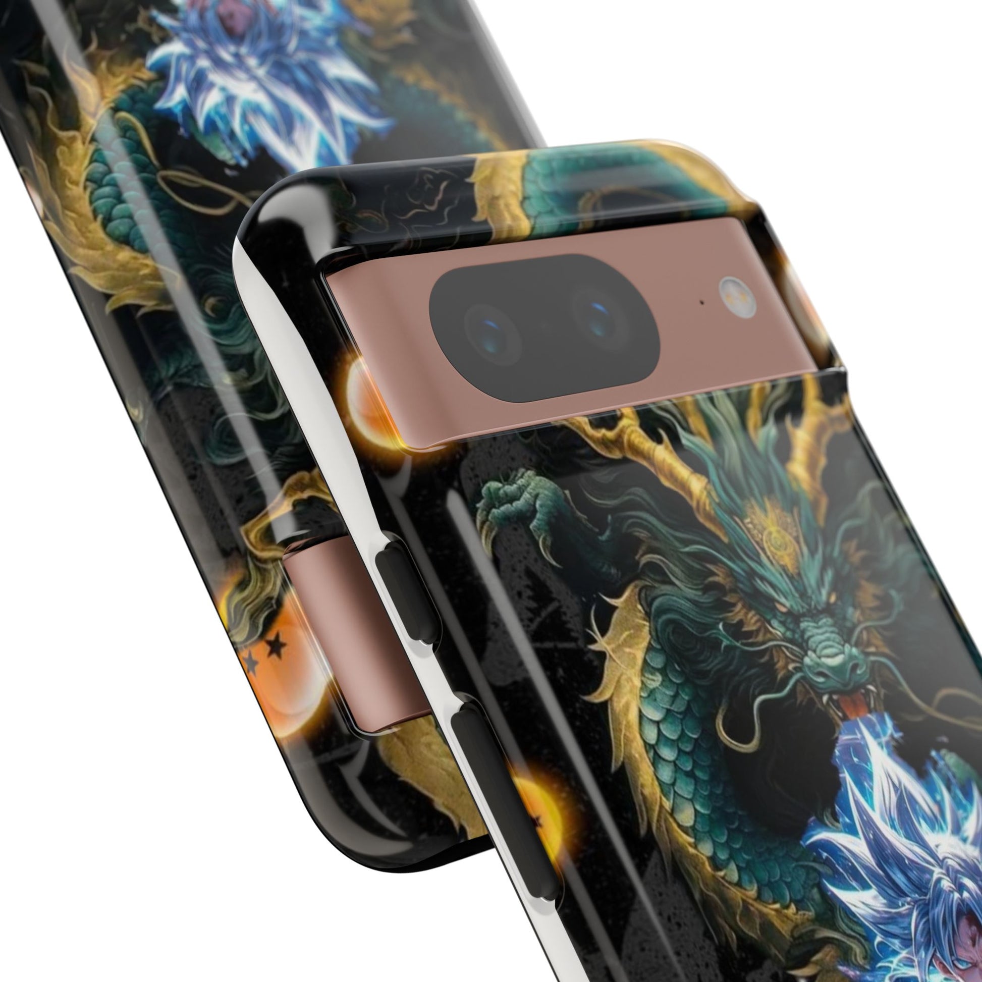 Anime Goku x Shenron Dragonball Z Tough Cases for iPhones, Samsung, and Pixel