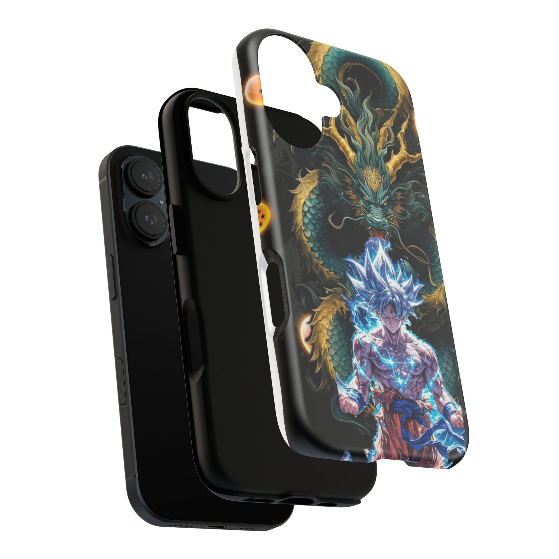 Anime Goku x Shenron Dragonball Z Tough Cases for iPhones, Samsung, and Pixel