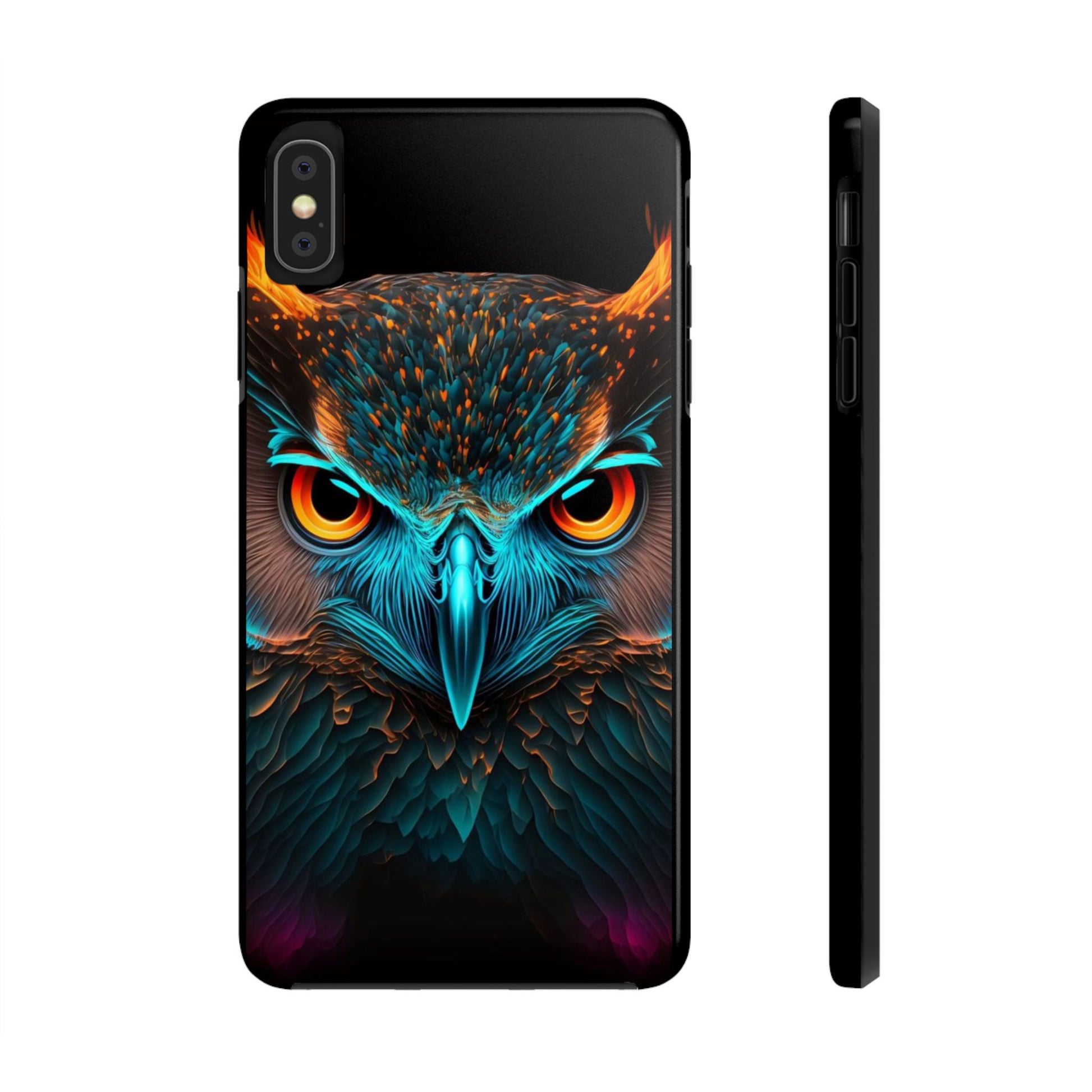 Neon Owl Theme Phone Cases for iPhones & Samsung Phones