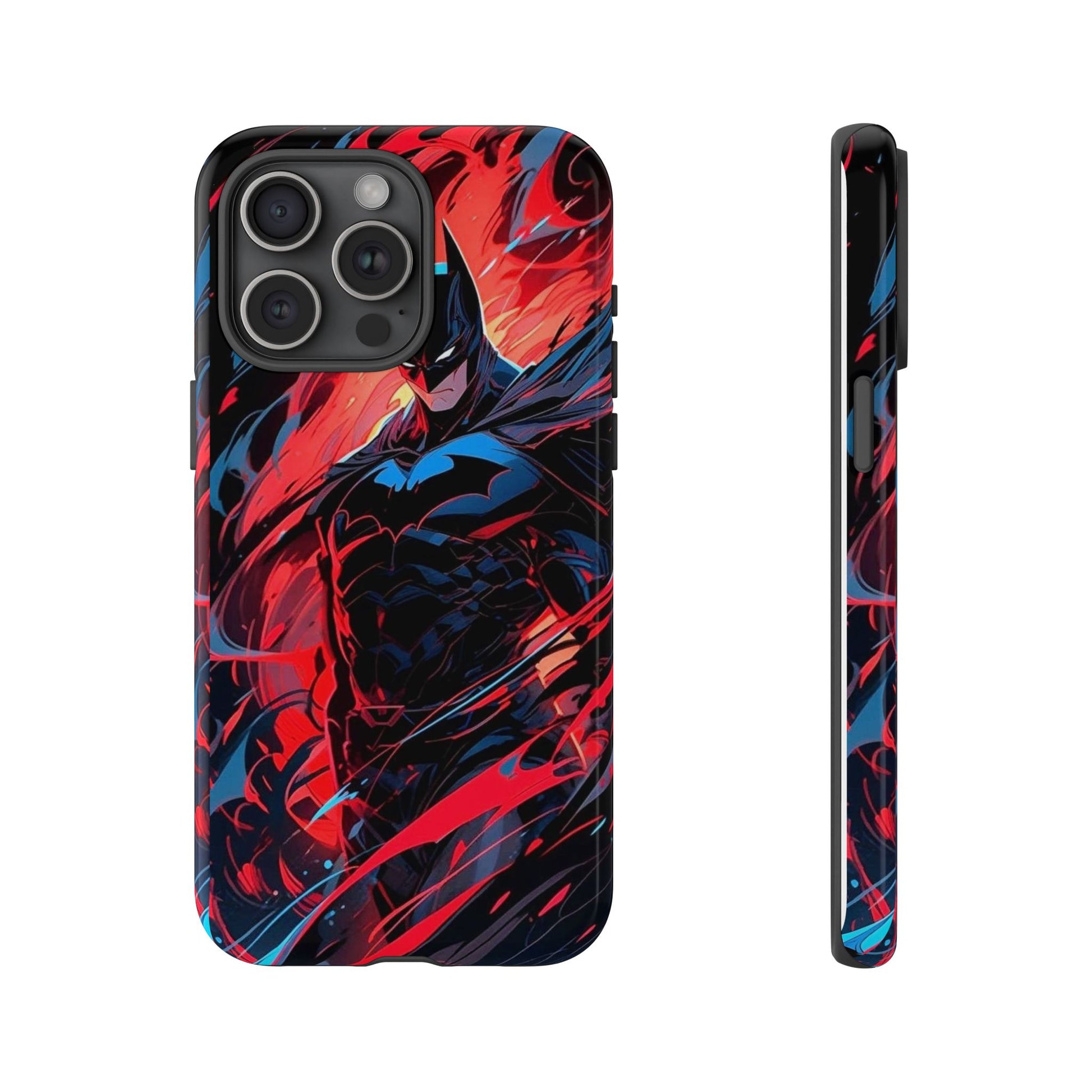 The Dark Knight Batman Art Tough Cases for iPhones, Samsung, and Pixel