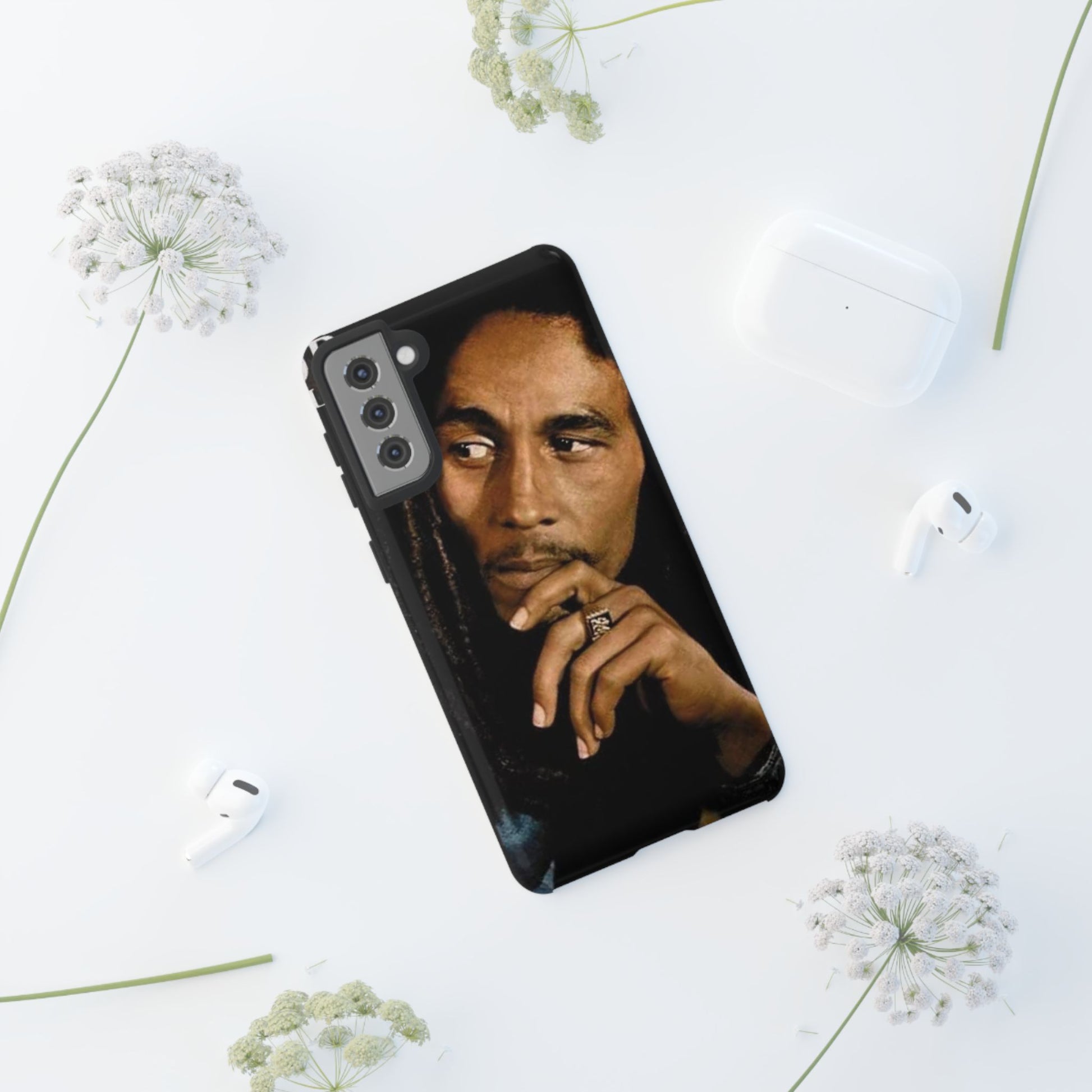 Marley Reggae Tough Cases for iPhones, Samsung, and Pixel