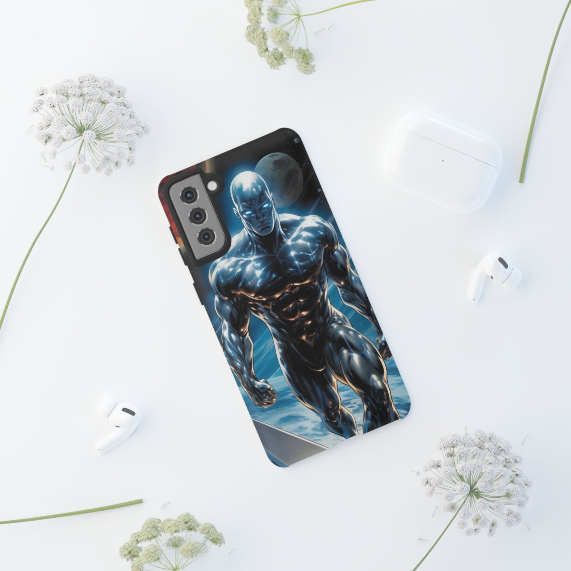 The Silver Surfer Comic Art Phone Case, Tough Cases for iPhones, Samsung, and Pixel